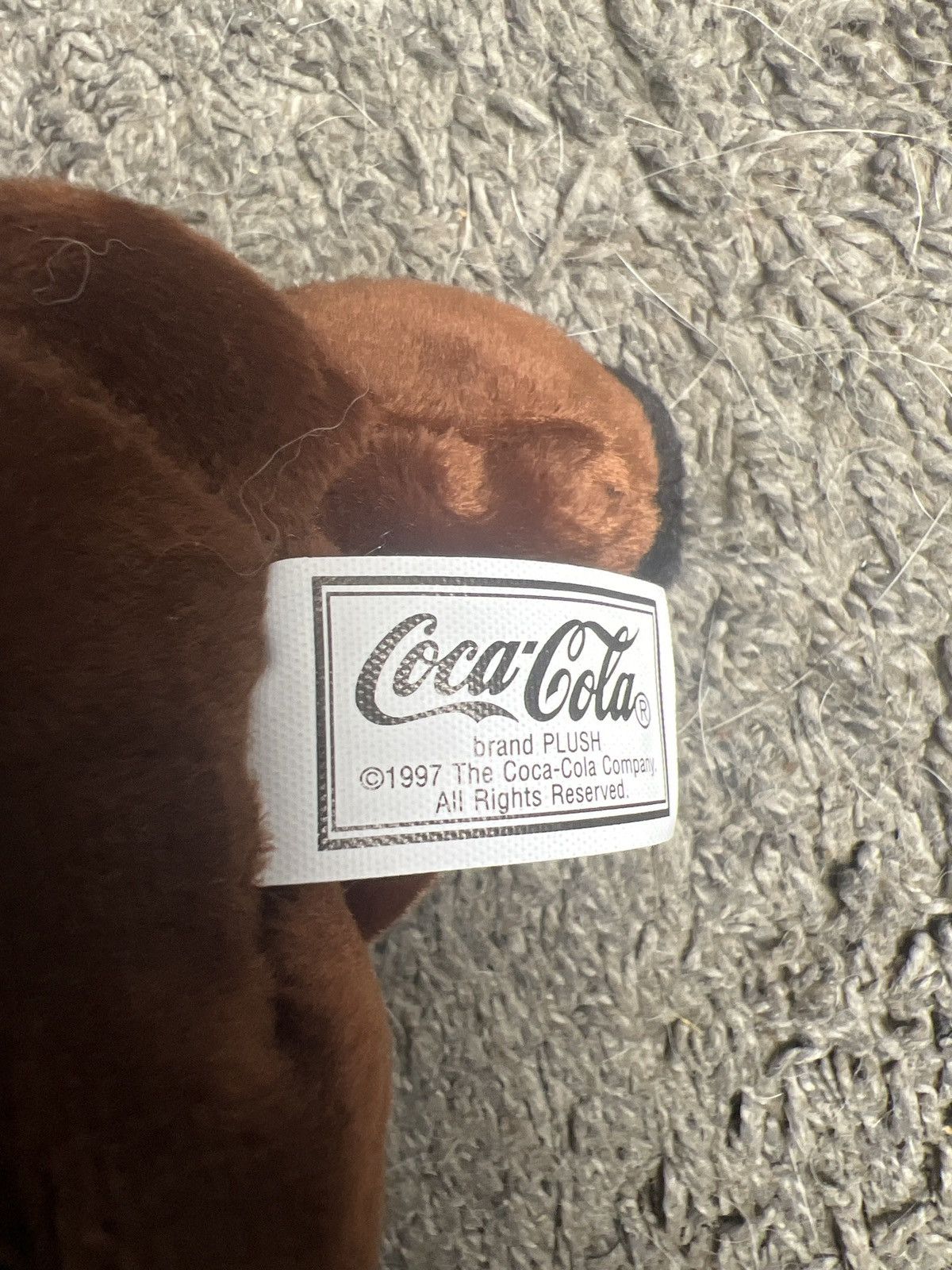 Coca Cola 1997 Coca-Cola Reindeer With Bottle Bean Bag Plush Size ONE SIZE - 6 Thumbnail
