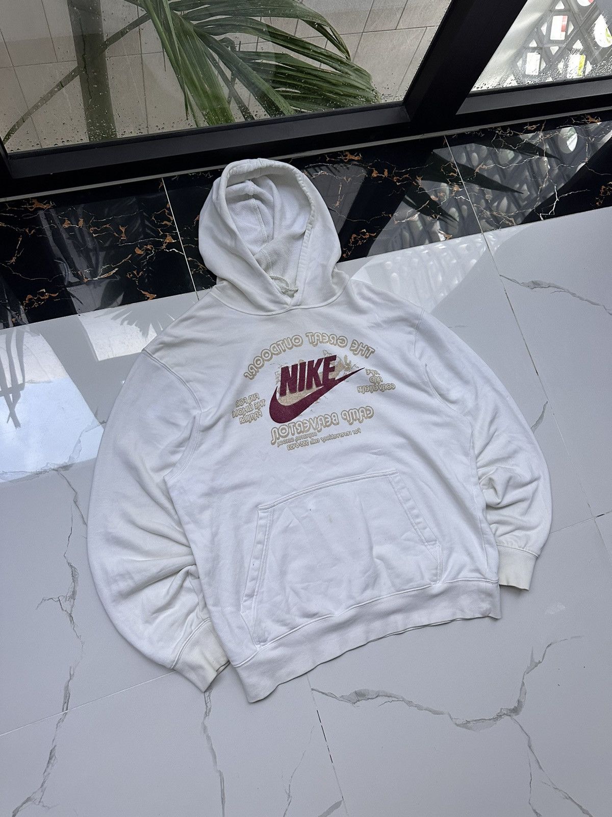 White nike hoodie vintage hotsell