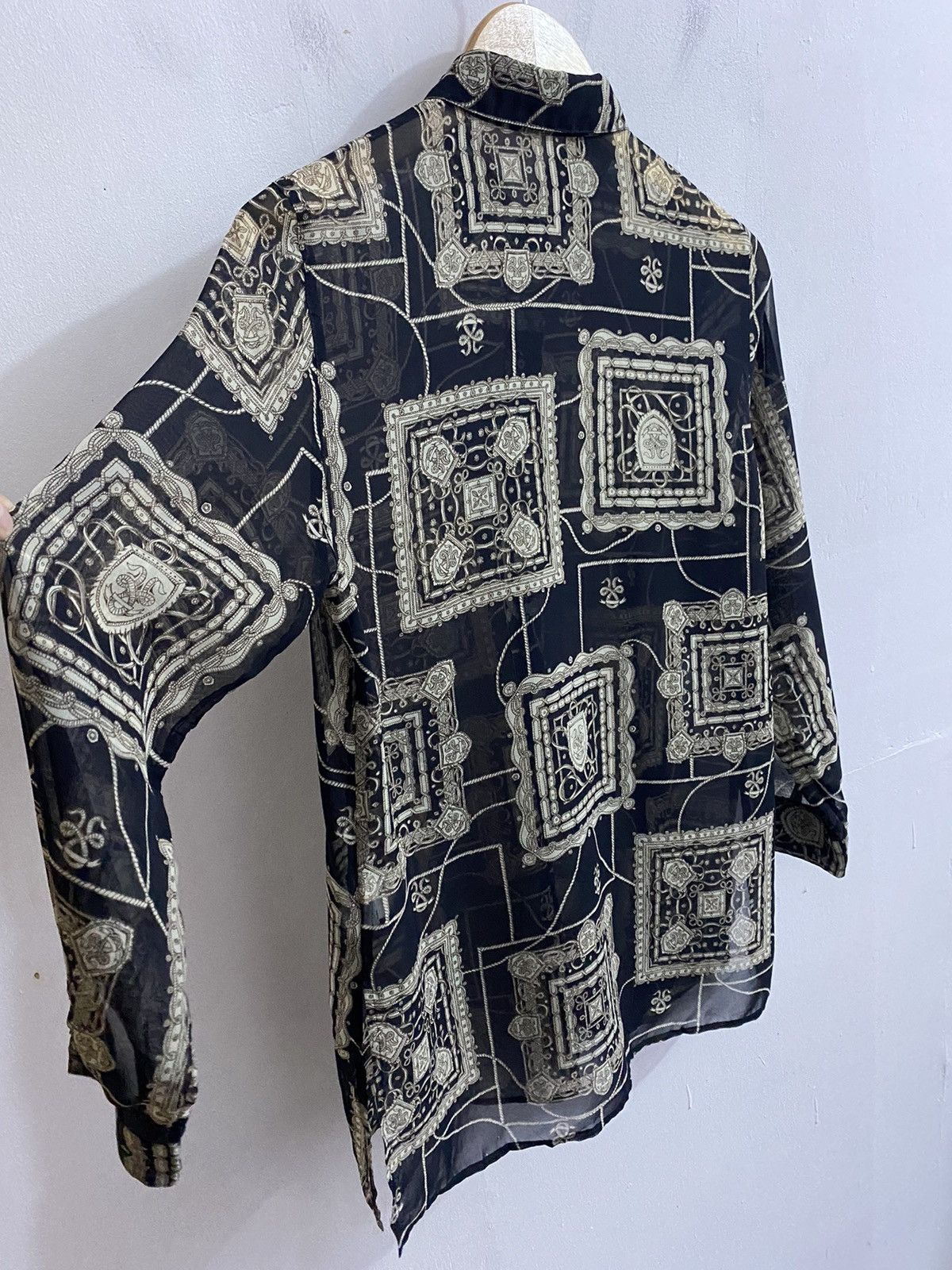 Burberry Burberrys Sheer See Through 80s Shirts Size US S / EU 44-46 / 1 - 5 Thumbnail