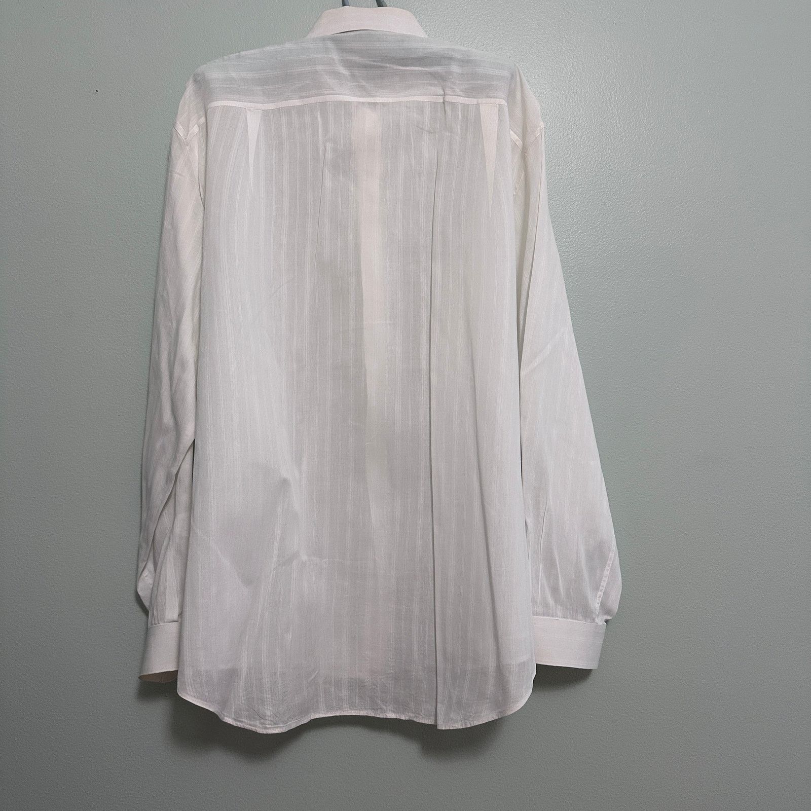 Vintage Vintage Lorano white monotone stripe button down size 17 Size US XL / EU 56 / 4 - 3 Thumbnail