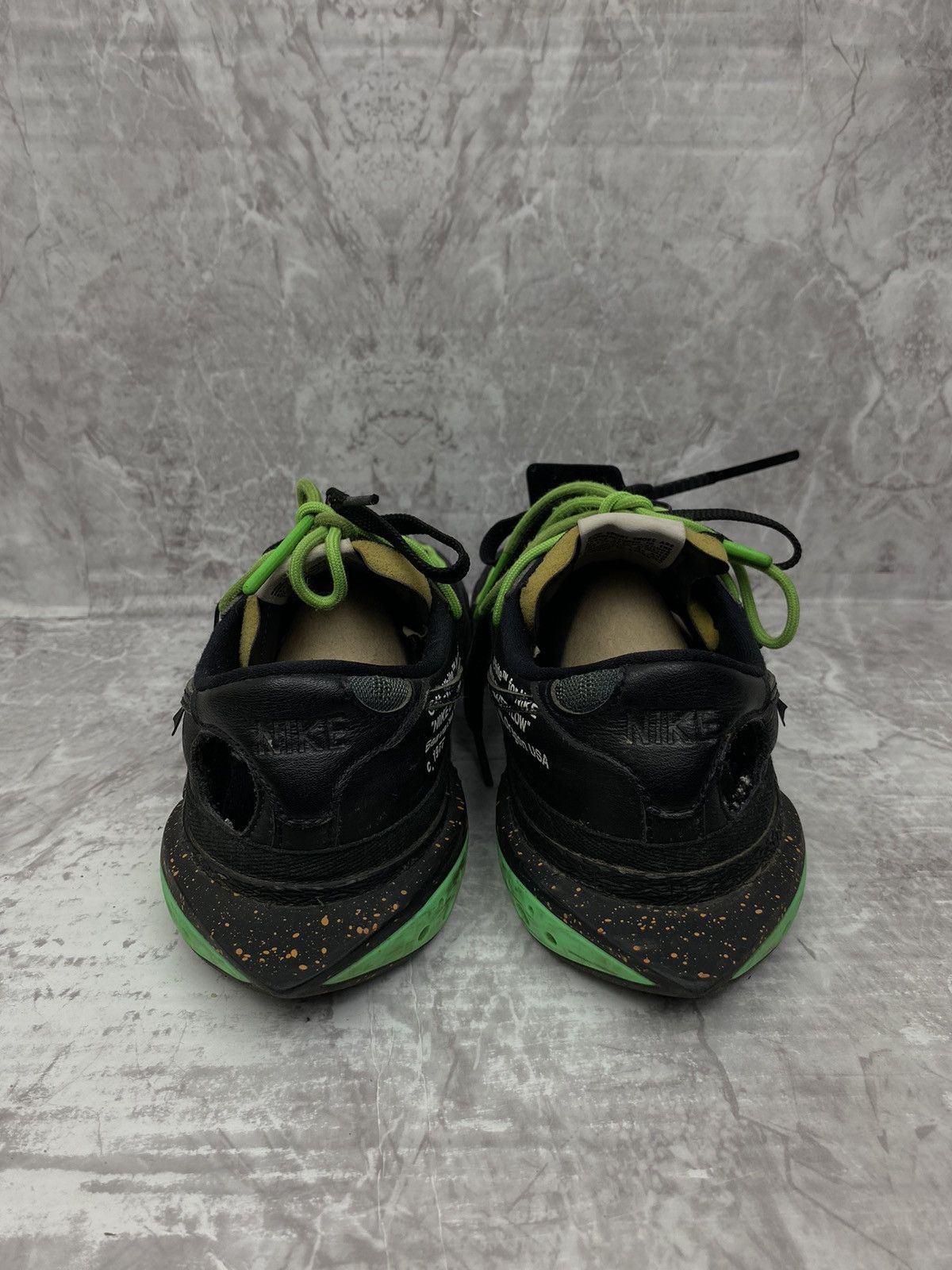 Nike × Off-White Nike Blazer Low Off-White Black Electro Green Size US 8.5 / EU 41-42 - 8 Thumbnail