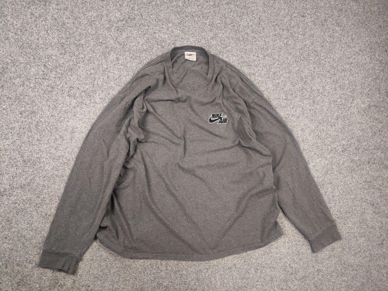 Nike Vintage 90's Nike Air Gray Oversized Long sleeve Y2K Style Size US XL / EU 56 / 4 - 8 Thumbnail
