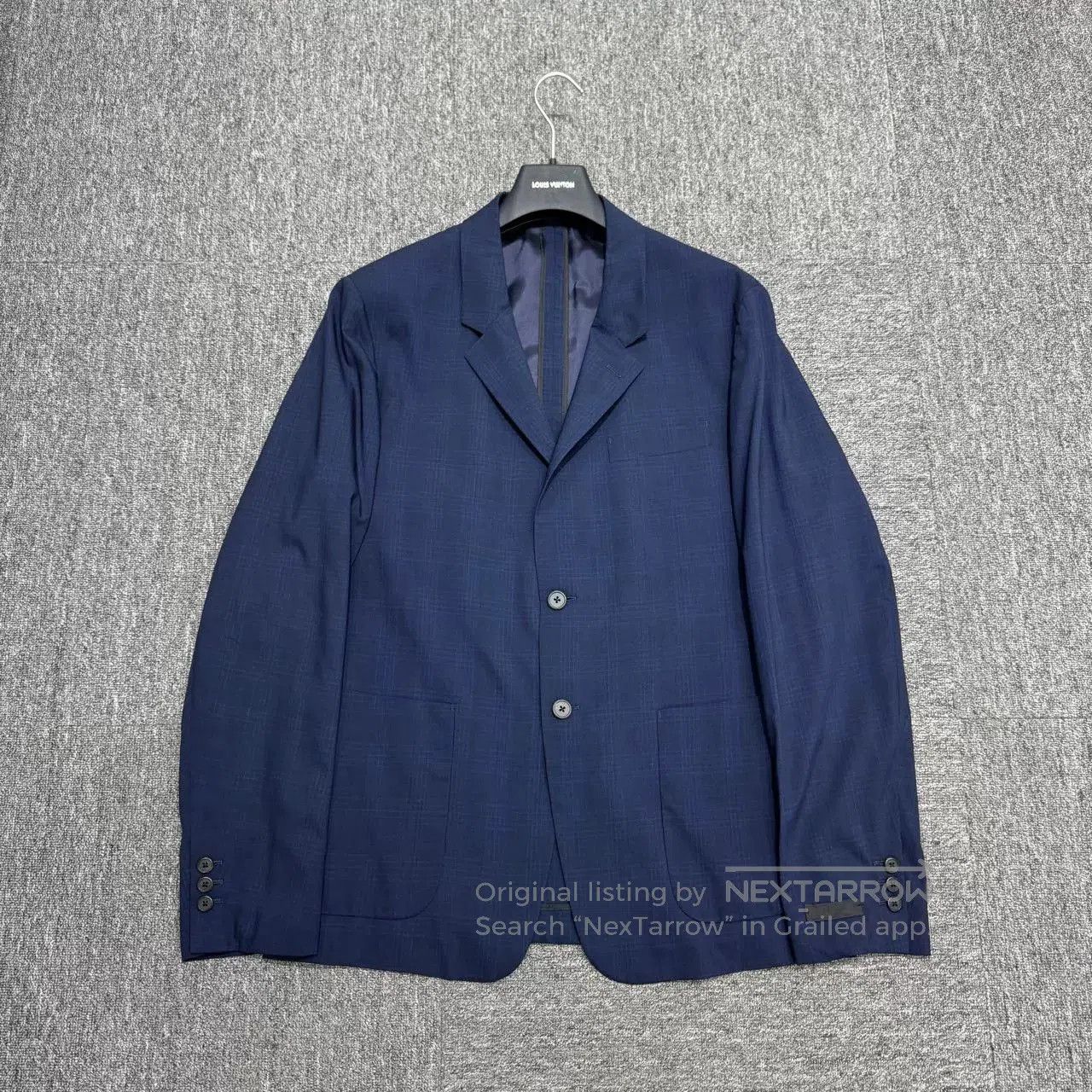 Prada Prada Blue Striped Blazer. Size US L / EU 52-54 / 3 - 1 Thumbnail