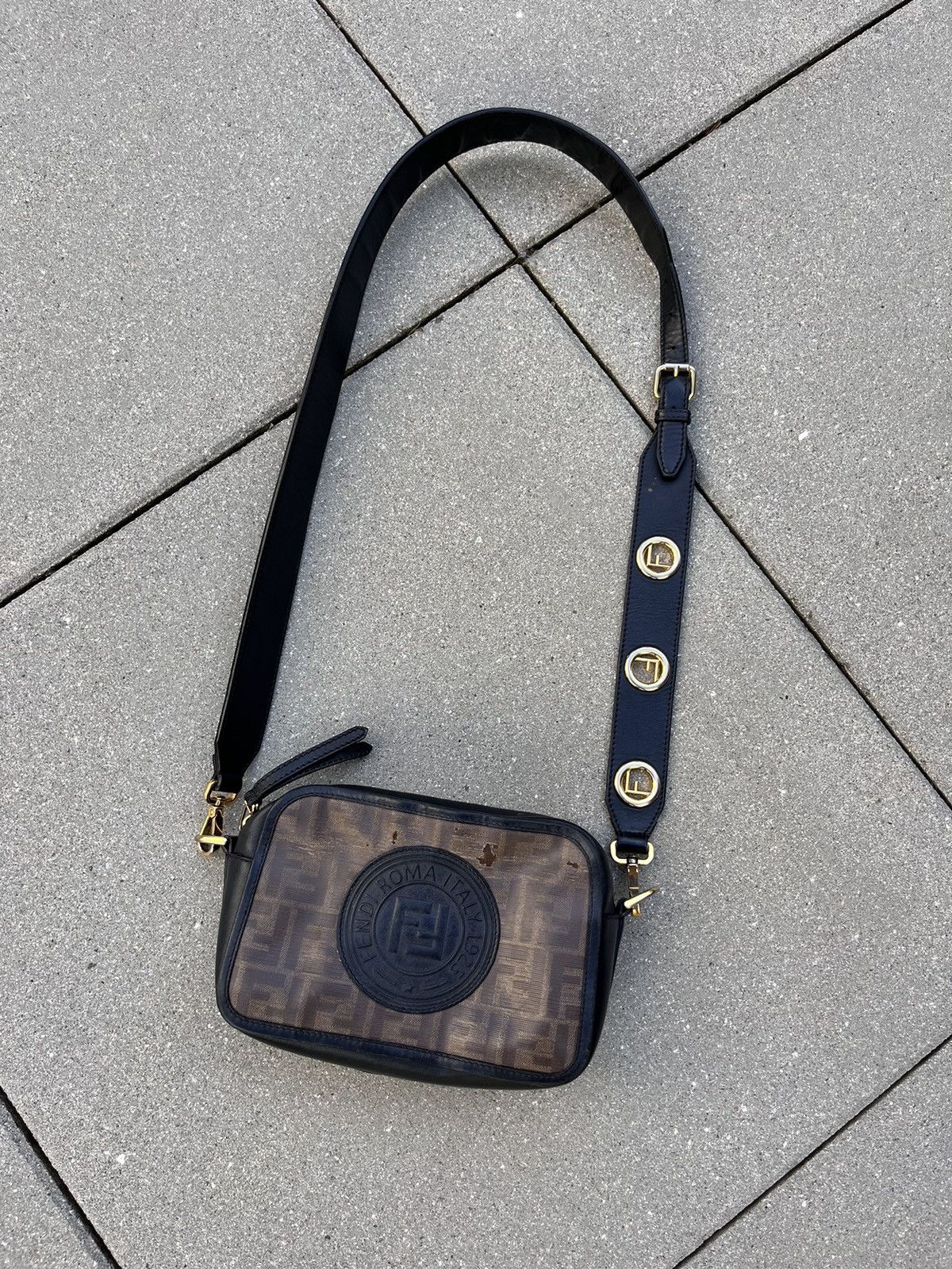 Fendi Luxury Fendi FF Monogram Logo Camera Bag Grailed