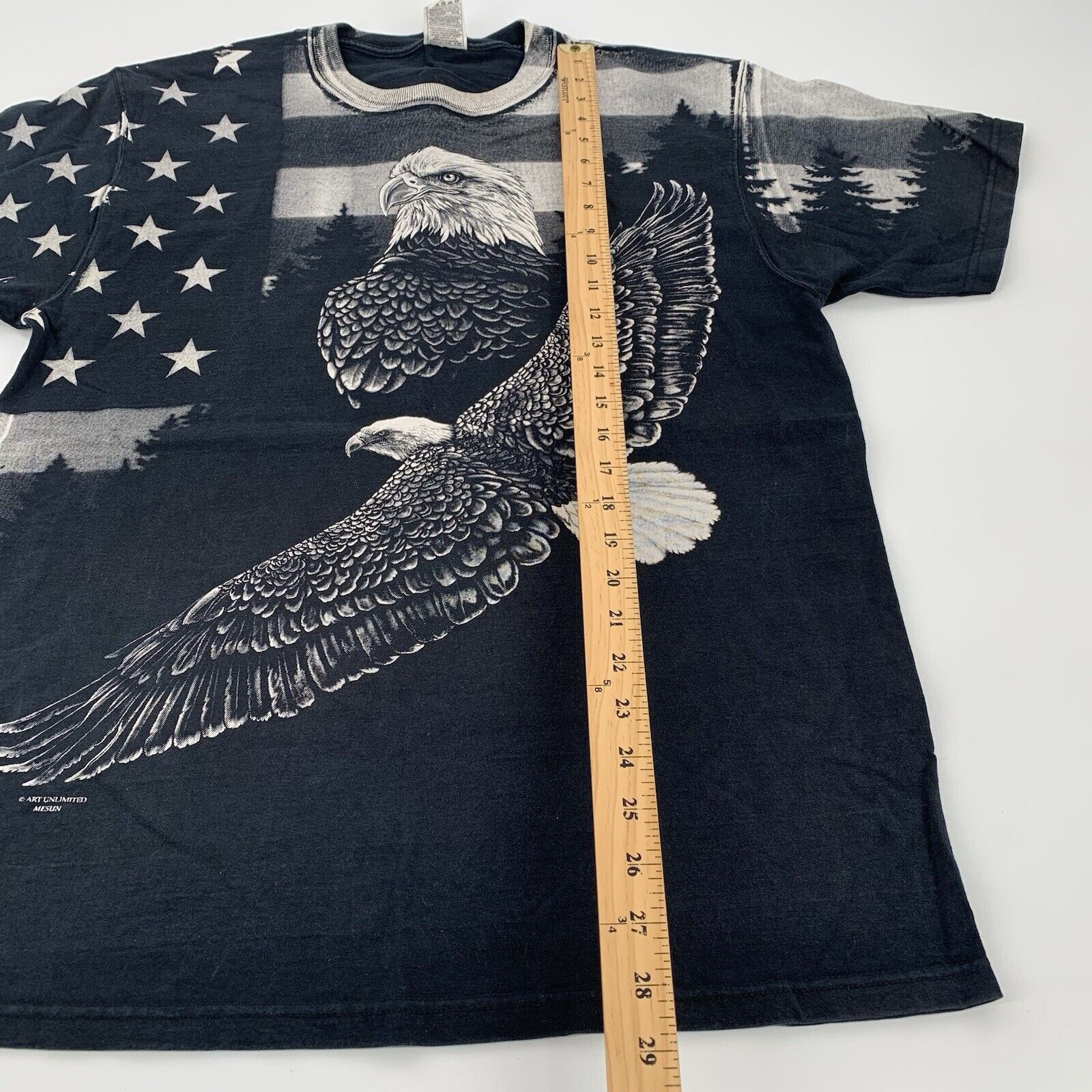Fruit Of The Loom Vintage 90s Art Unlimited Harley Davidson Patch T-Shirt Size US L / EU 52-54 / 3 - 9 Thumbnail
