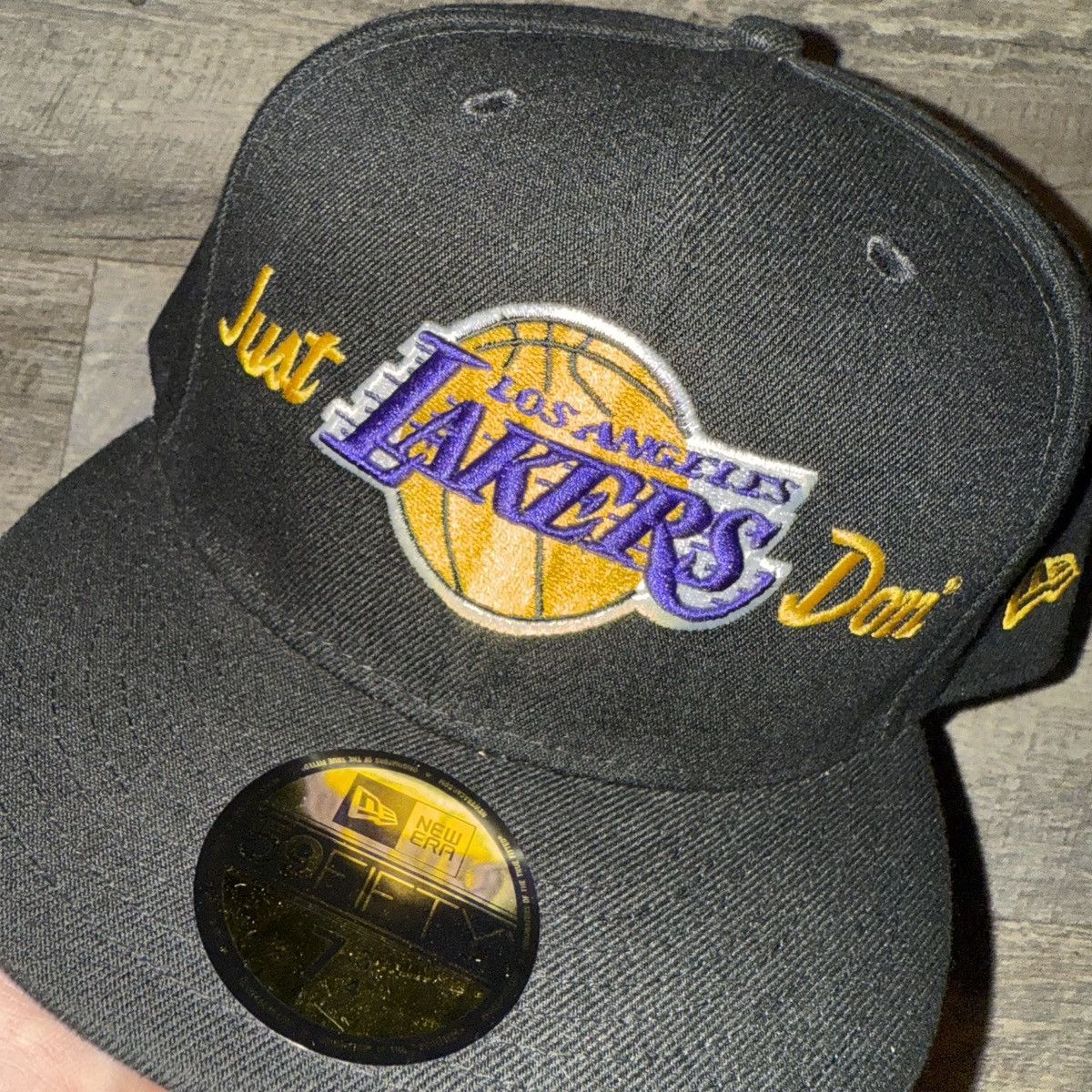 Just Don × New Era Just Don Los Angeles Lakers New Era 59Fifty Fitted Hat Size ONE SIZE - 7 Thumbnail