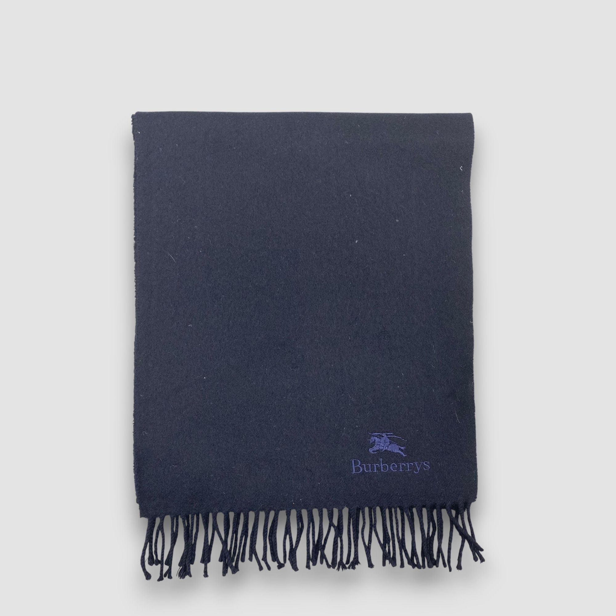 Burberry Vintage Burberry Scarf Muffler Wool Cashmere Fringe Scarves Size ONE SIZE - 2 Thumbnail