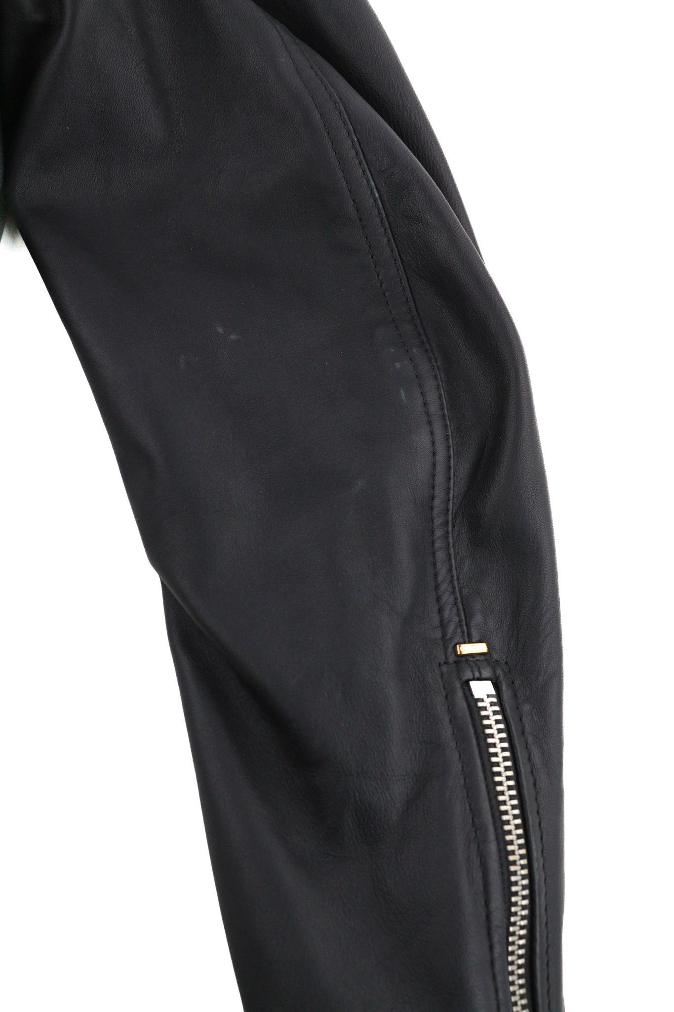 Diesel R-PUSMIR S Black Sheep Leather Zip Lined Jacket 81723 Size US S / EU 44-46 / 1 - 15 Thumbnail