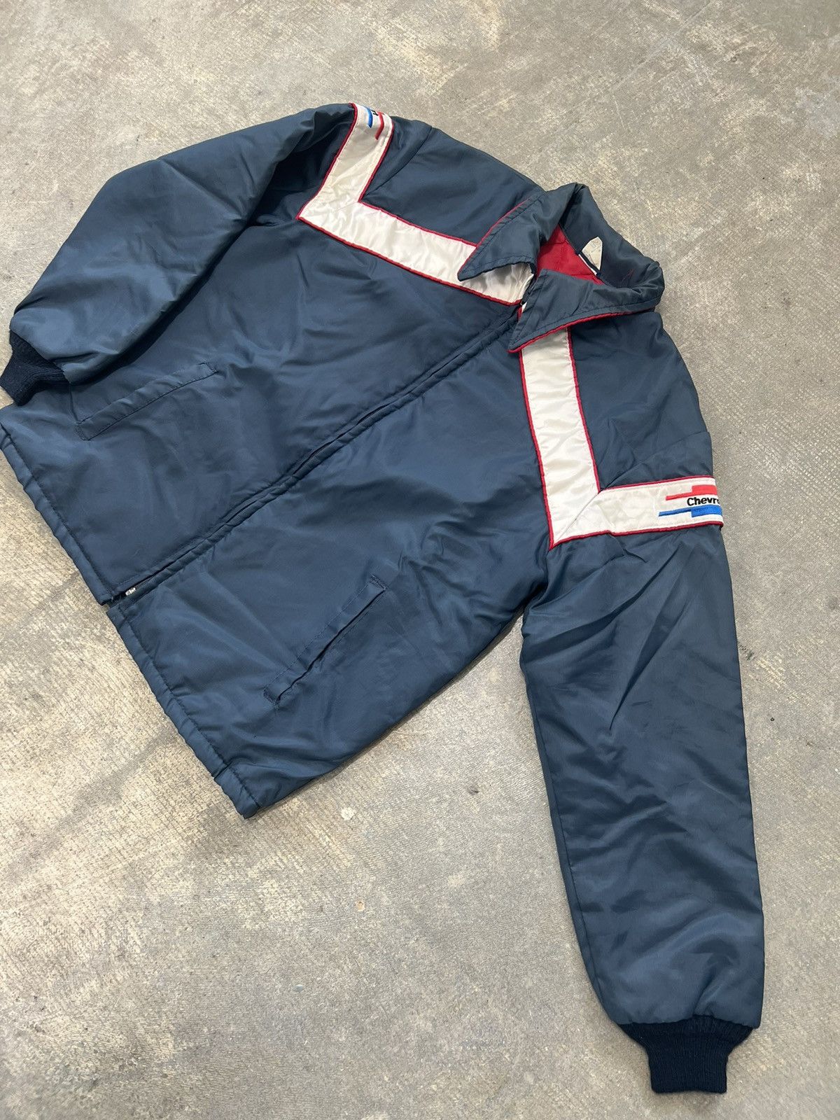 Japanese Brand × Vintage Vintage 90s Chevrolet windbreaker jacket made in USA 80s Size L / US 10 / IT 46 - 2 Thumbnail