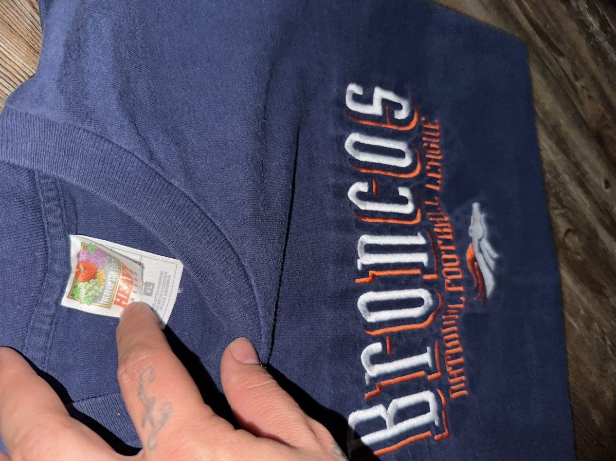 Fruit Of The Loom Vintage Denver Broncos Fruit of the loom single stitch tee Size US XL / EU 56 / 4 - 5 Thumbnail