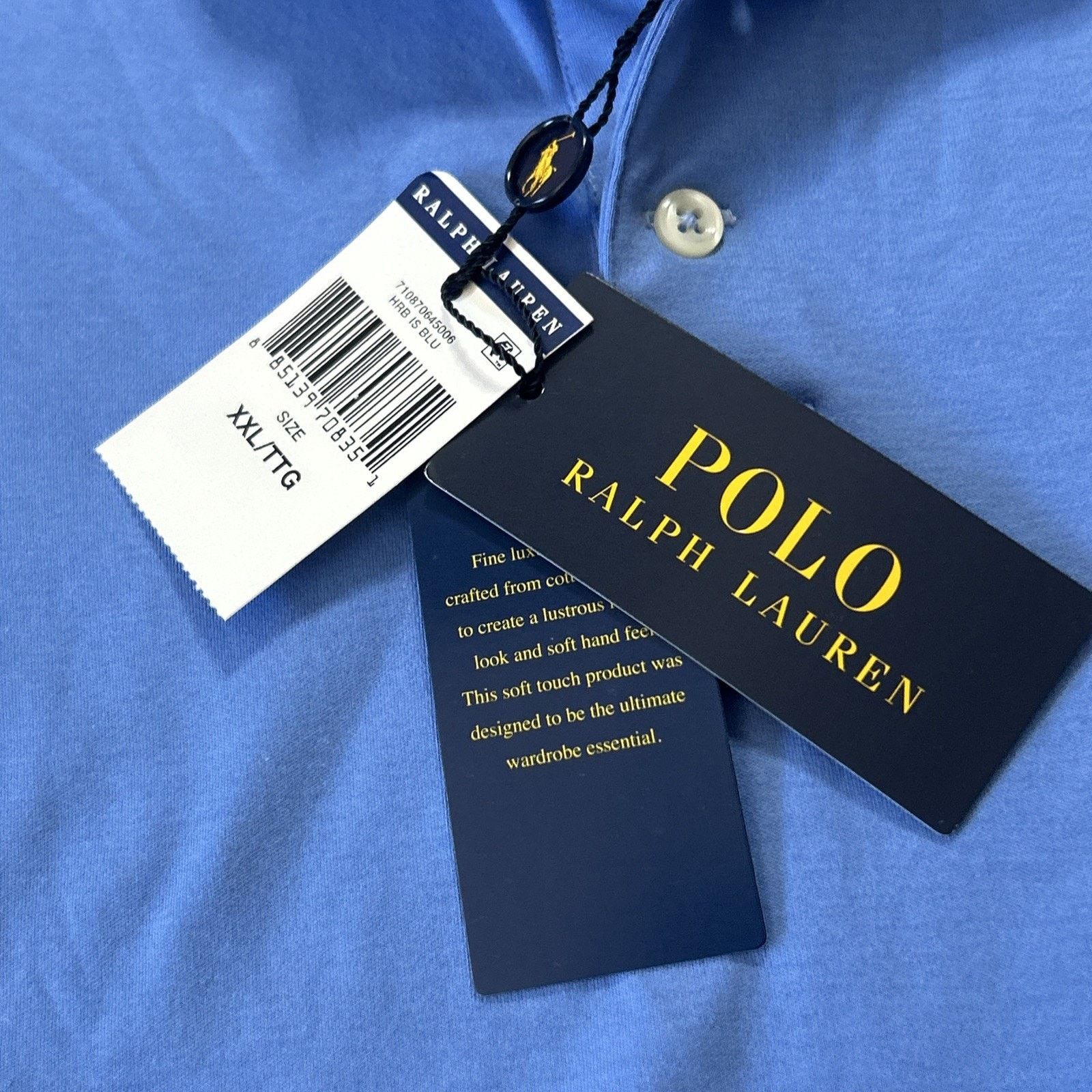 Ralph Lauren Polo Ralph Lauren Iconic Mesh Polo Shirt 2XL Three Button Size US XXL / EU 58 / 5 - 2 Thumbnail