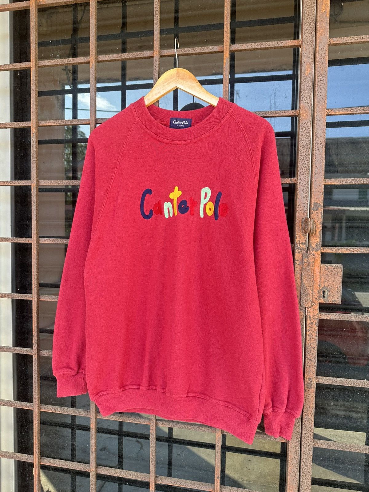 Vintage Canter Polo Red Embroidery Logo Crewneck Size US L / EU 52-54 / 3 - 2 Thumbnail