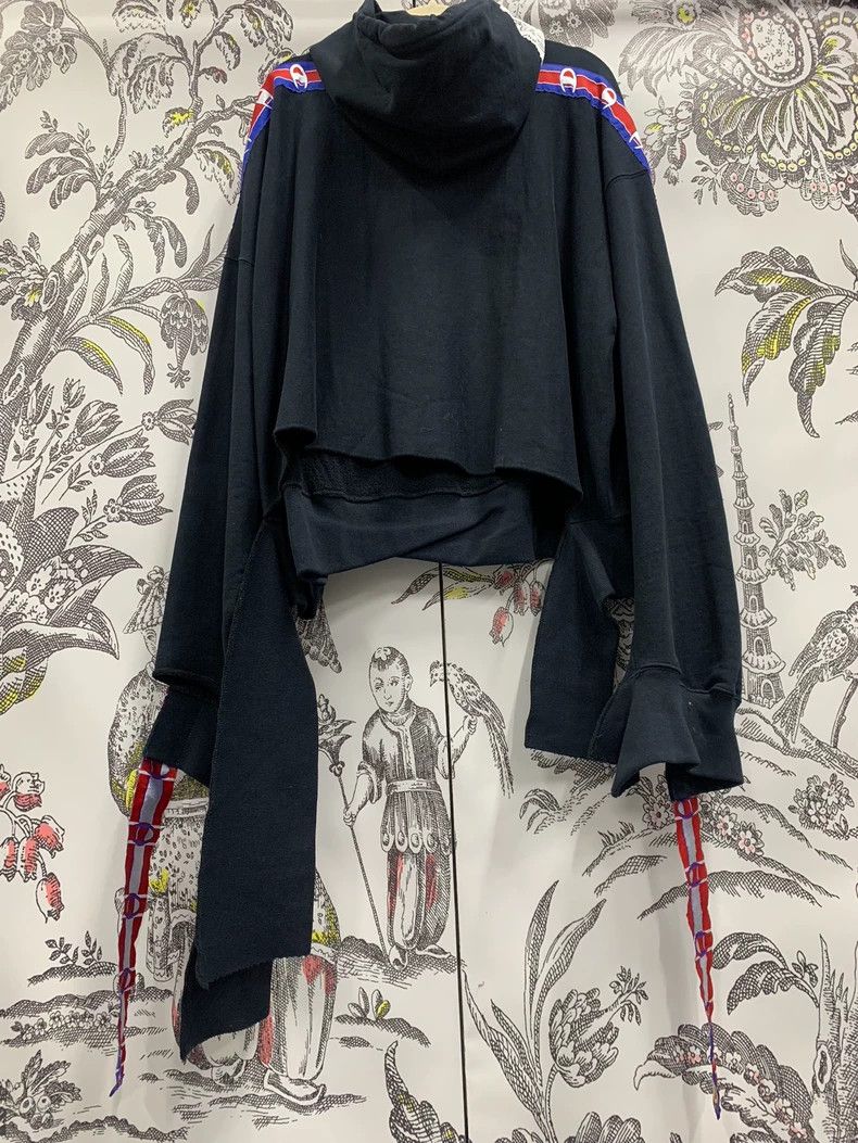 Vetements Vetements Vetements*Champion Navy Blue Hooded Sweatshirt Size US XS / EU 42 / 0 - 2 Thumbnail