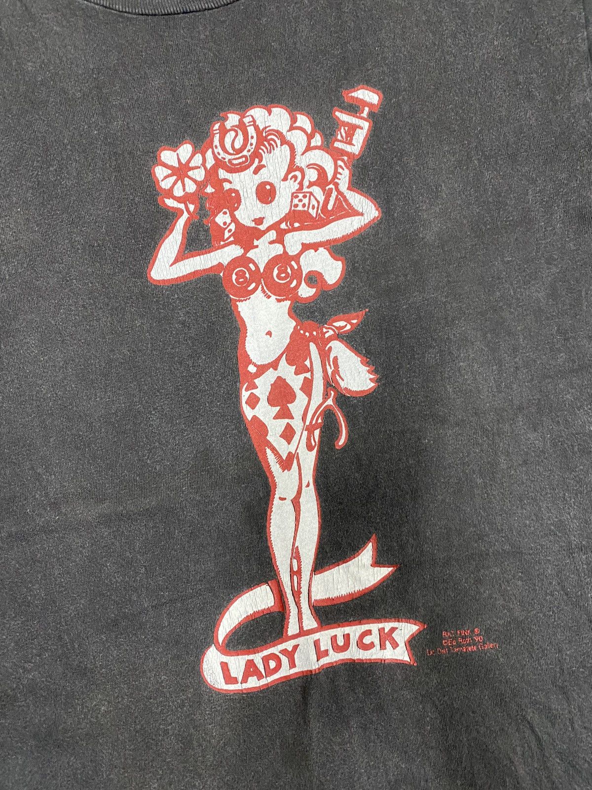 Vintage VINTAGE RAT FINK LADY LUCK 8 BALL 90s YOUTH SIZE RARE TEE Size US M / EU 48-50 / 2 - 2 Thumbnail