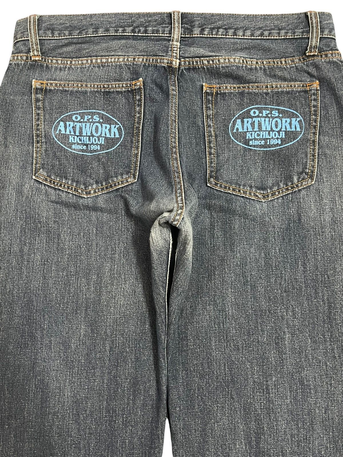 Hypebeast Vintage Japanese Brand Dragon Style Sukajan Art Work Jeans Size US 35 - 5 Thumbnail