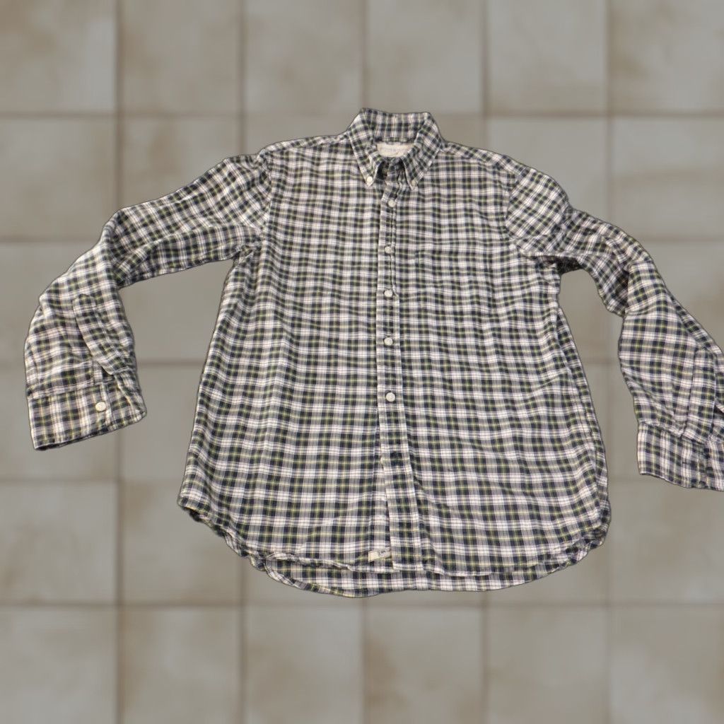 Ralph Lauren Denim & Supply Ralph Lauren Shirt Mens Small Green Plaid Button Up Retro Spirit Collection Button-Down Collar Knit Cotton Regular Short Sleeve? Size US S / EU 44-46 / 1 - 1 Thumbnail