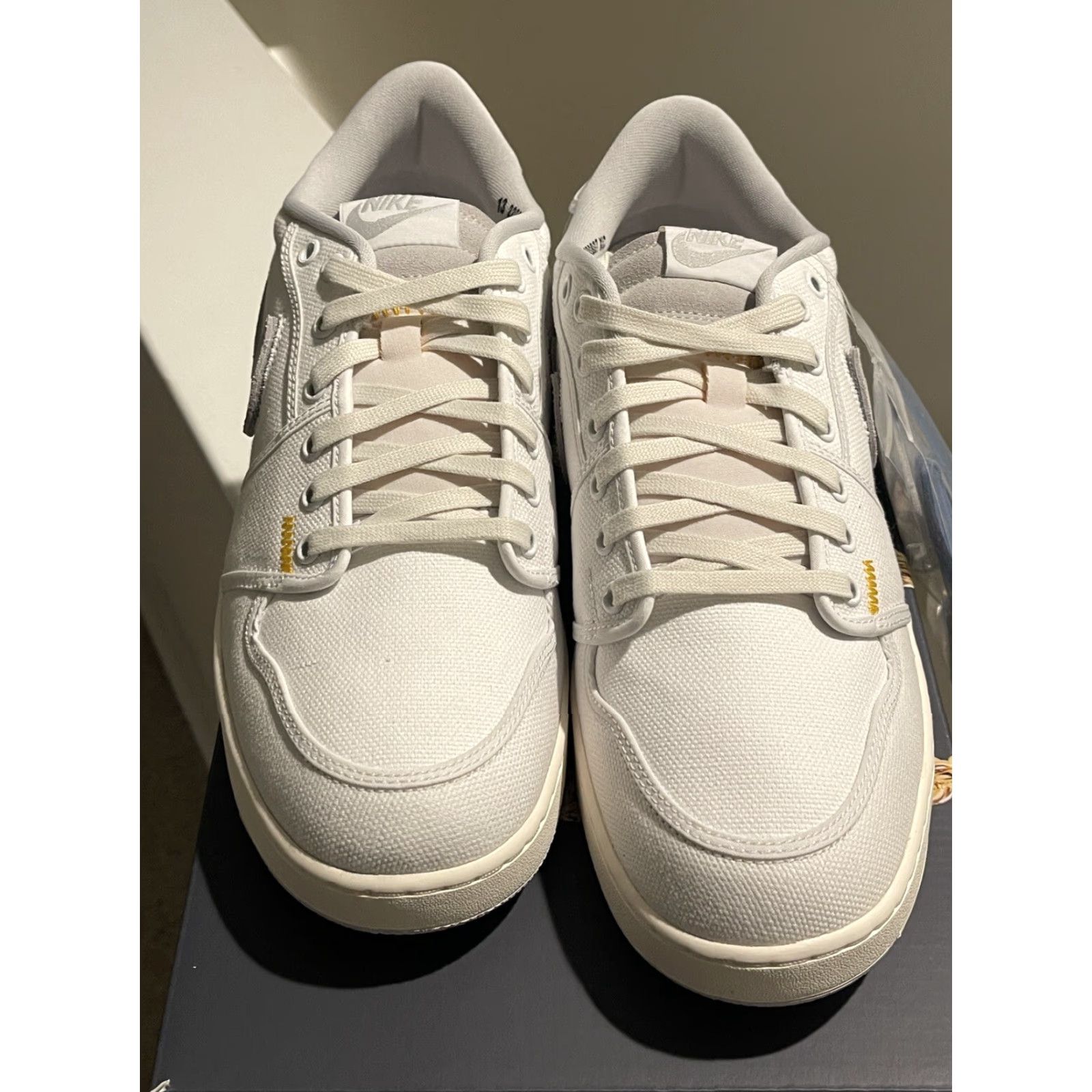 Jordan Brand Union X Air Jordan 1 Retro AJKO Low SP White Grey Sail DO8912-101 Size 13 Size US 13 / EU 46 - 5 Thumbnail