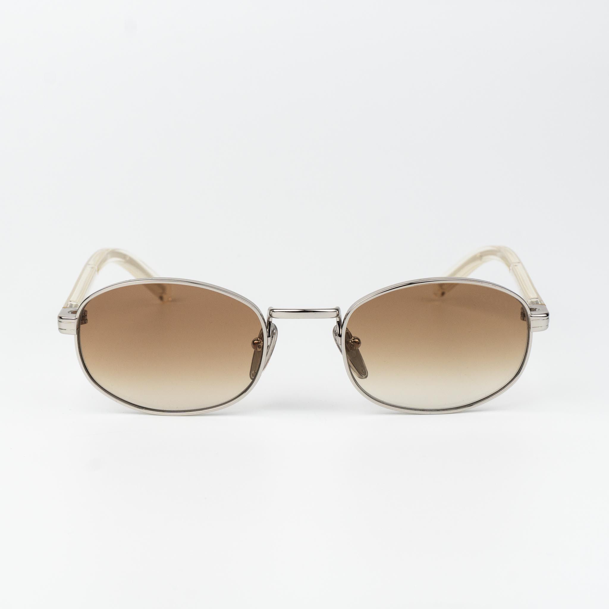Prada Prada Women Sunglasses Oval PRB53S 1BC80K NEW AUTHENTIC Size ONE SIZE - 3 Thumbnail