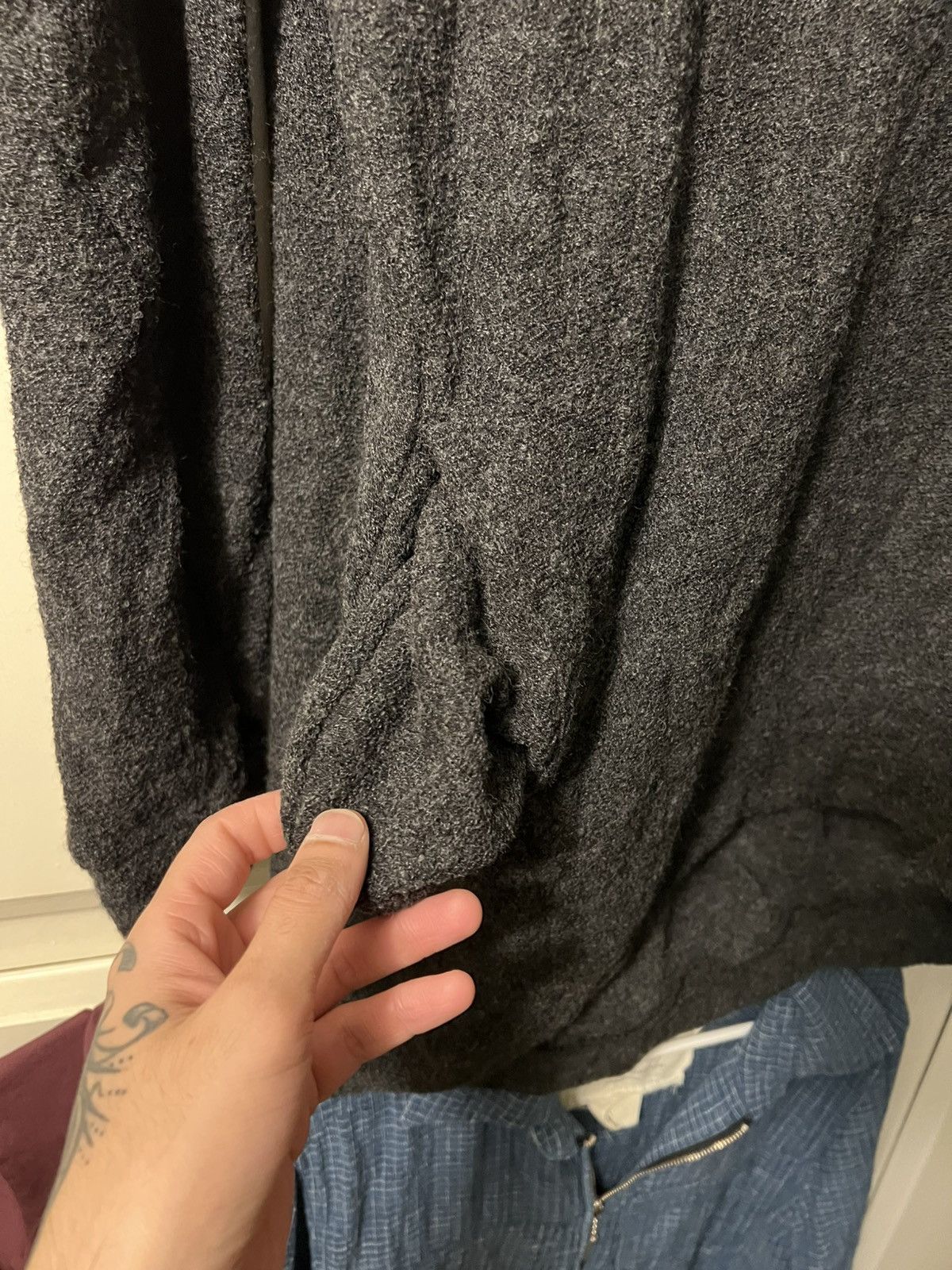 D.Hygen × Devoa Slub Wool Knite Highneck Pullover with pockets Size US M / EU 48-50 / 2 - 4 Thumbnail