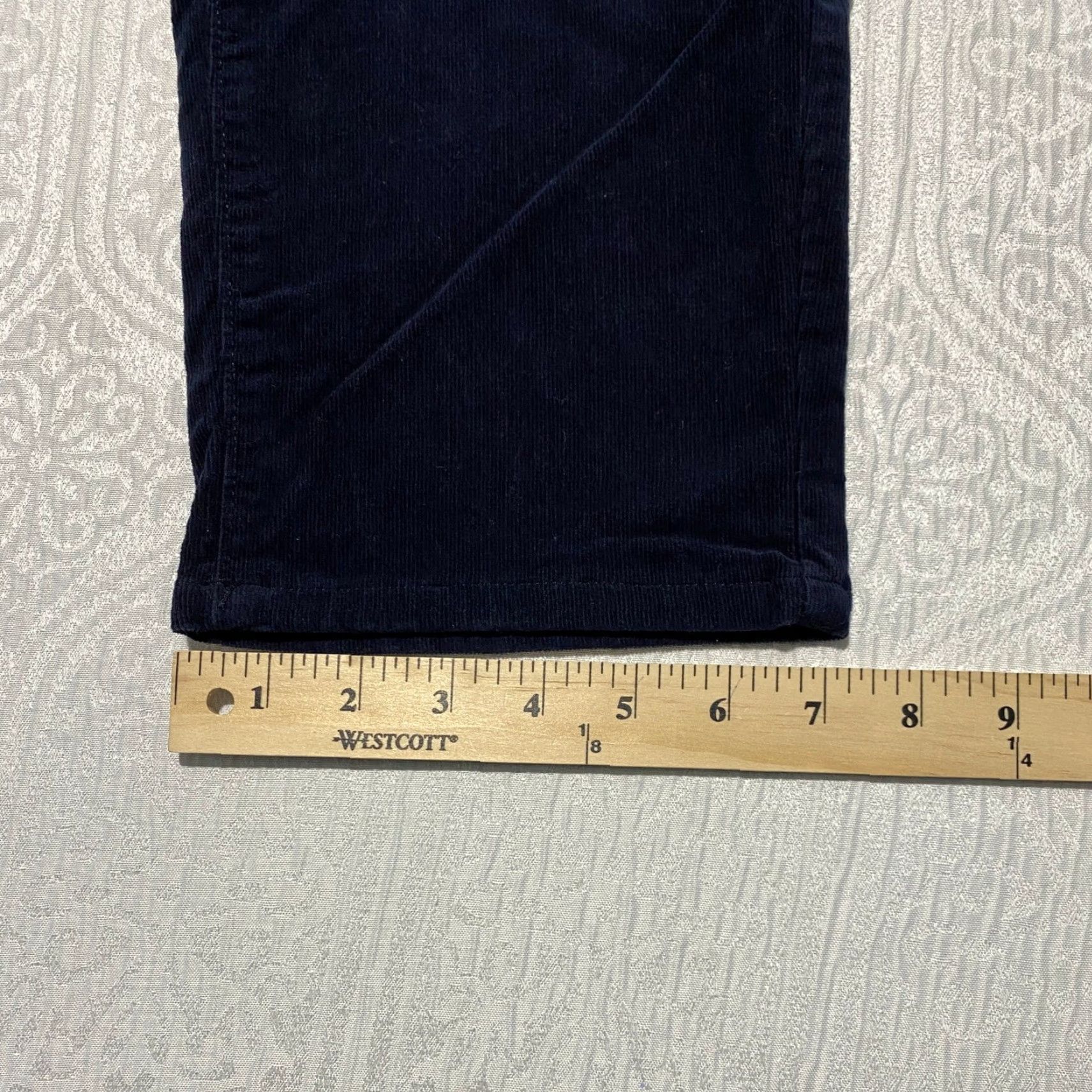 Croft & Barrow Croft & Barrow Corduroy Pants Navy Blue Women Straight Leg Size 12 A Size 34" / US 12 / IT 48 - 8 Thumbnail