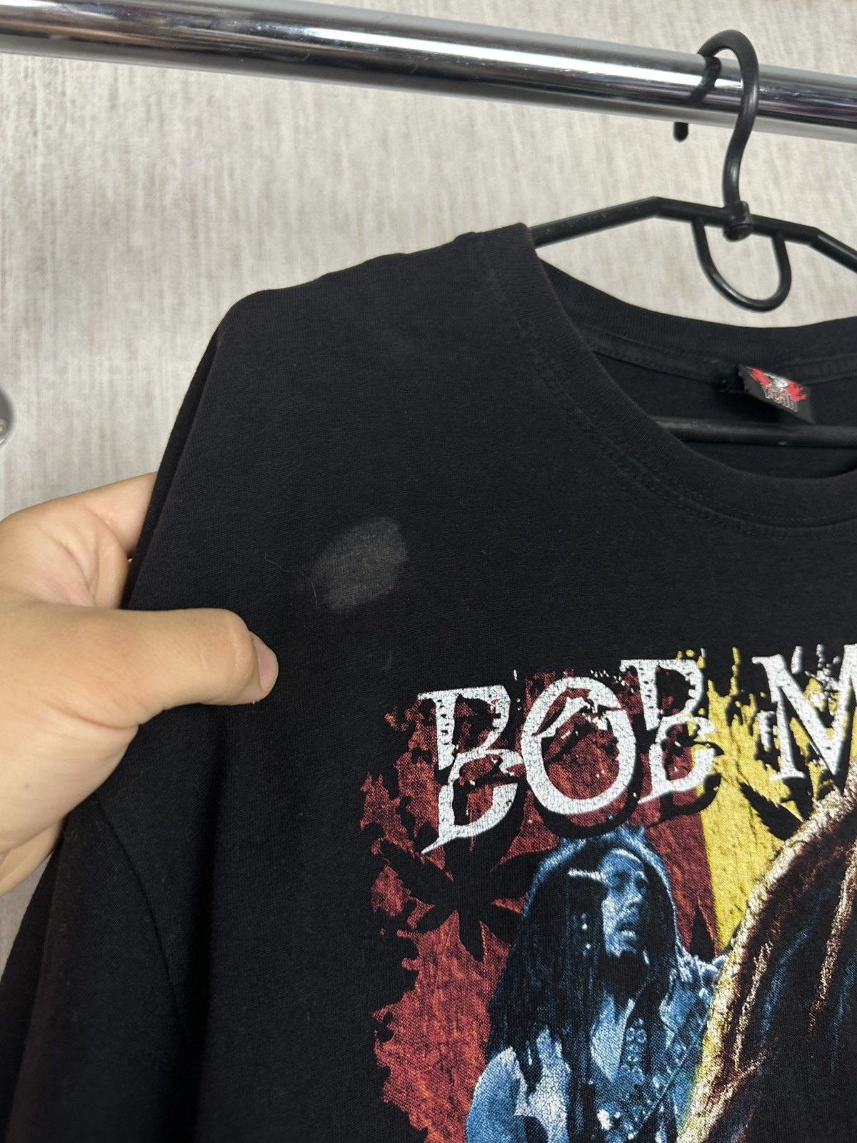 Band Tees × Vintage Bob Marley EXCUSE ME WHILS I LIGHT MY SPLFF Rock Yeah Tee Size US XL / EU 56 / 4 - 5 Thumbnail