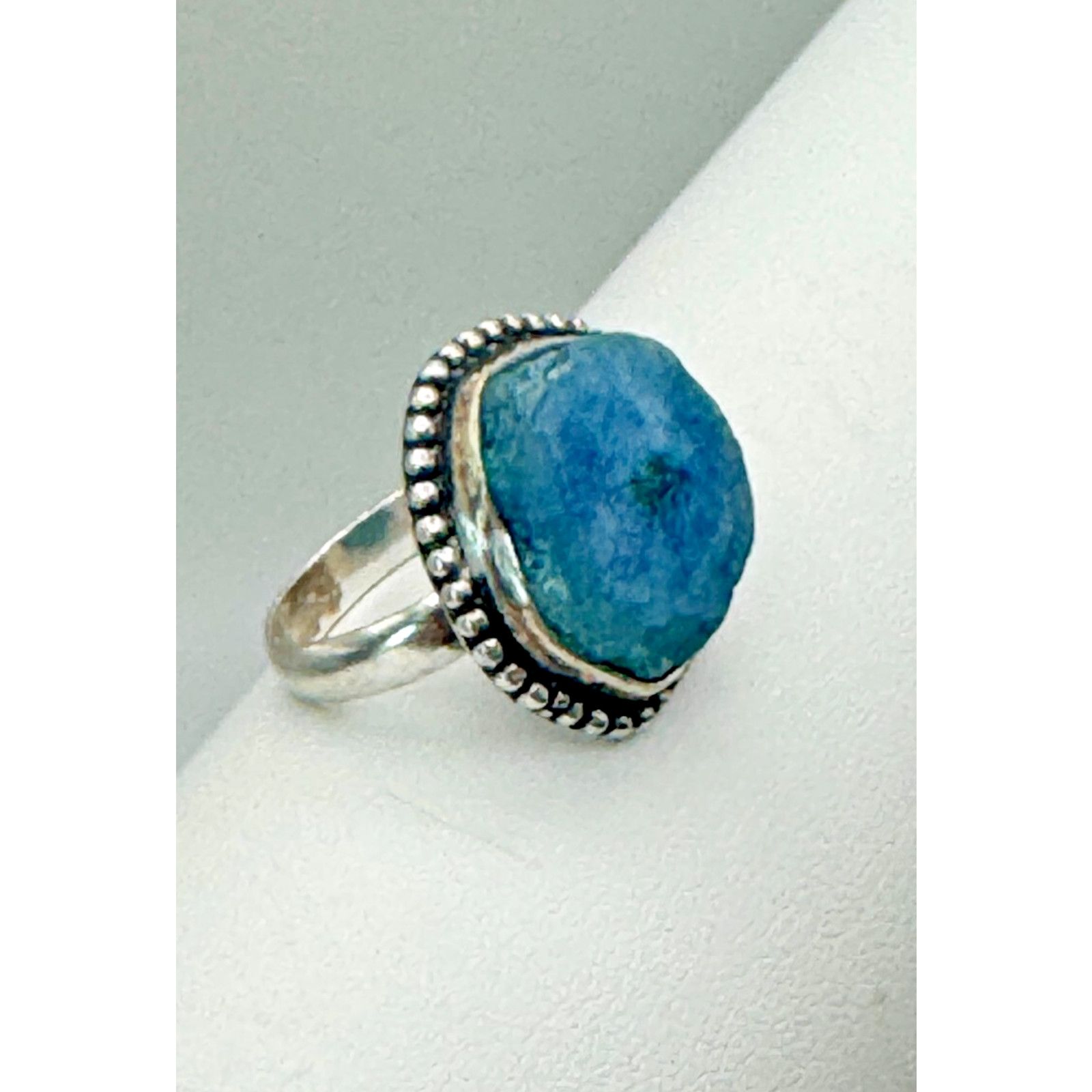 The Unbranded Brand Larimar .925 Stone Sz 6 - 6.62 Grams - Beautiful Piece Size ONE SIZE - 3 Thumbnail
