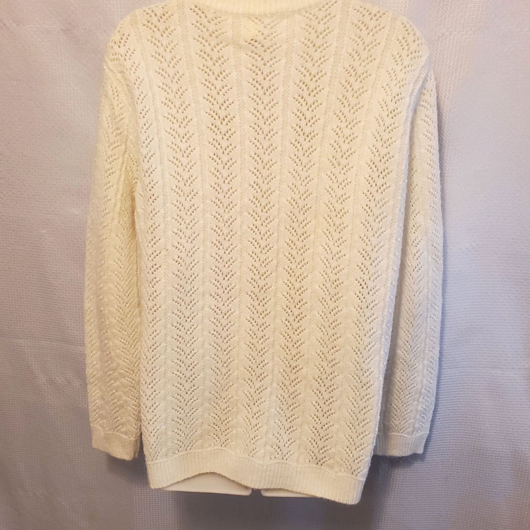 Vintage VINTAGE It's Pure Gould Cardigan Sweater Women's Ivory M Size M / US 6-8 / IT 42-44 - 3 Thumbnail