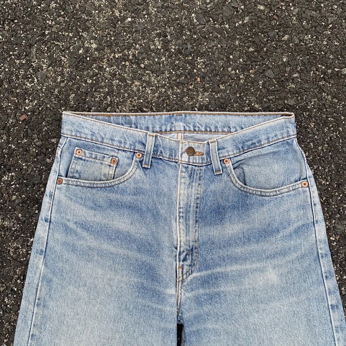 Levi's 💥 Distressed Denim Vtg Levi’s Light Wash Jeans Faded Pants Size US 32 / EU 48 - 2 Thumbnail