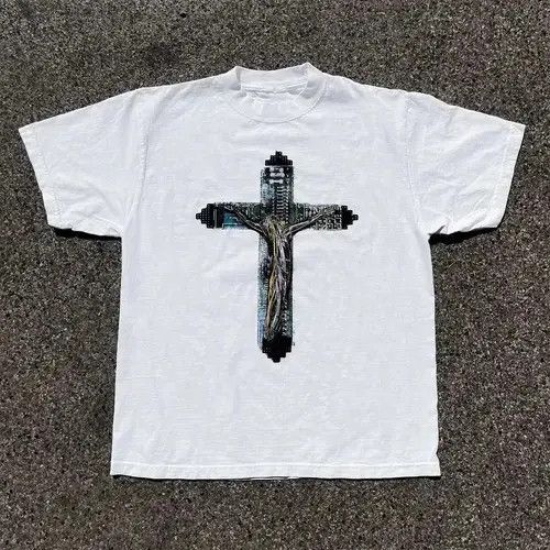 VIBE Streetwear White Tee Shirt Size US L / EU 52-54 / 3 - 5 Thumbnail