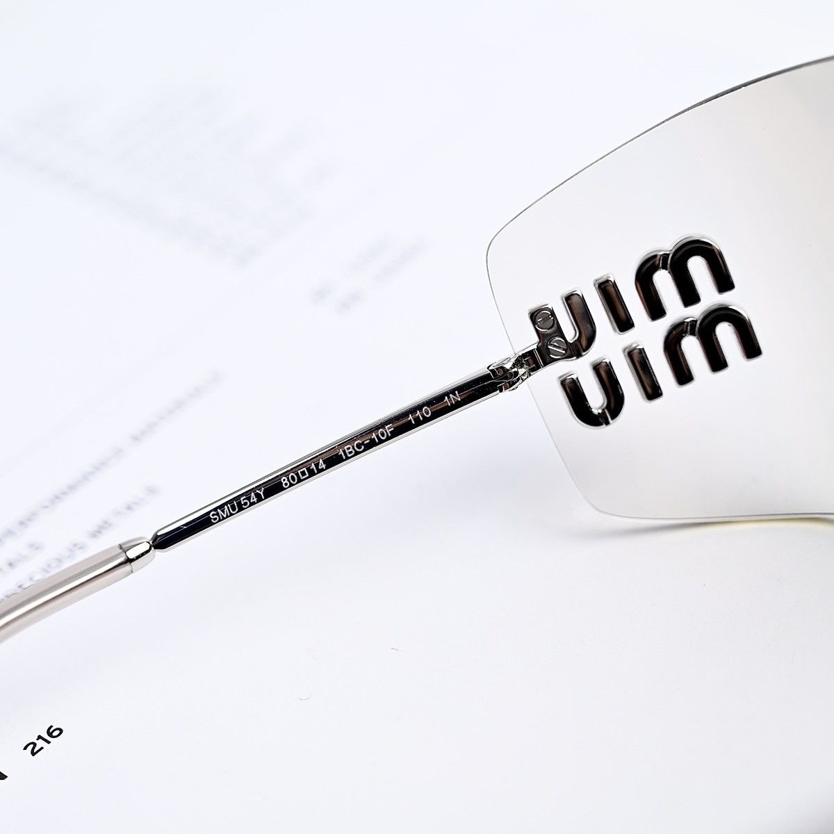 Miu Miu MIU MIU 0MU 54YS SUNGLASSES Size ONE SIZE - 5 Thumbnail