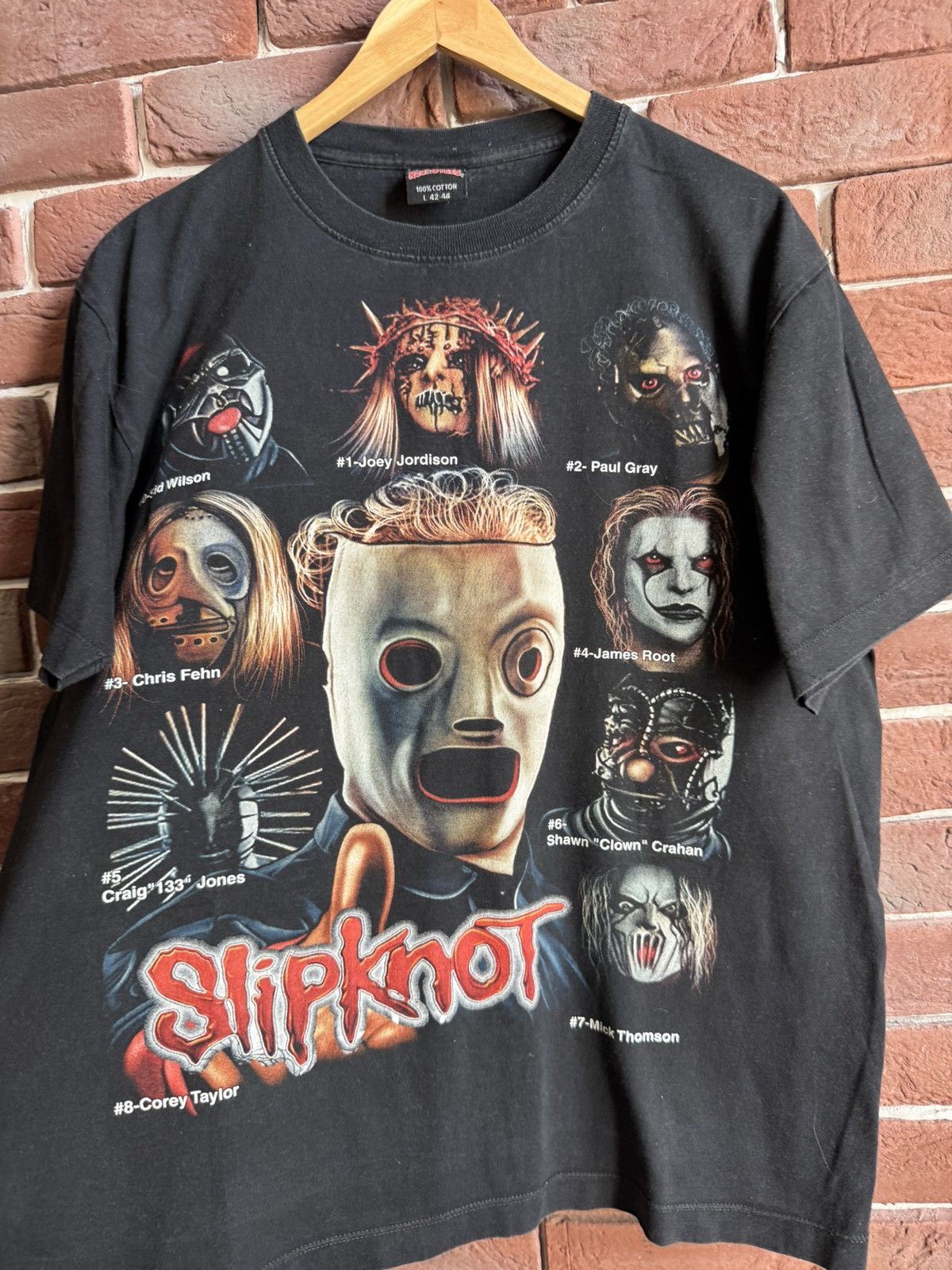 Band Tees Rare Vintage 00s Slipknot Masks Numetal Band Tee Y2K L Size US L / EU 52-54 / 3 - 3 Thumbnail