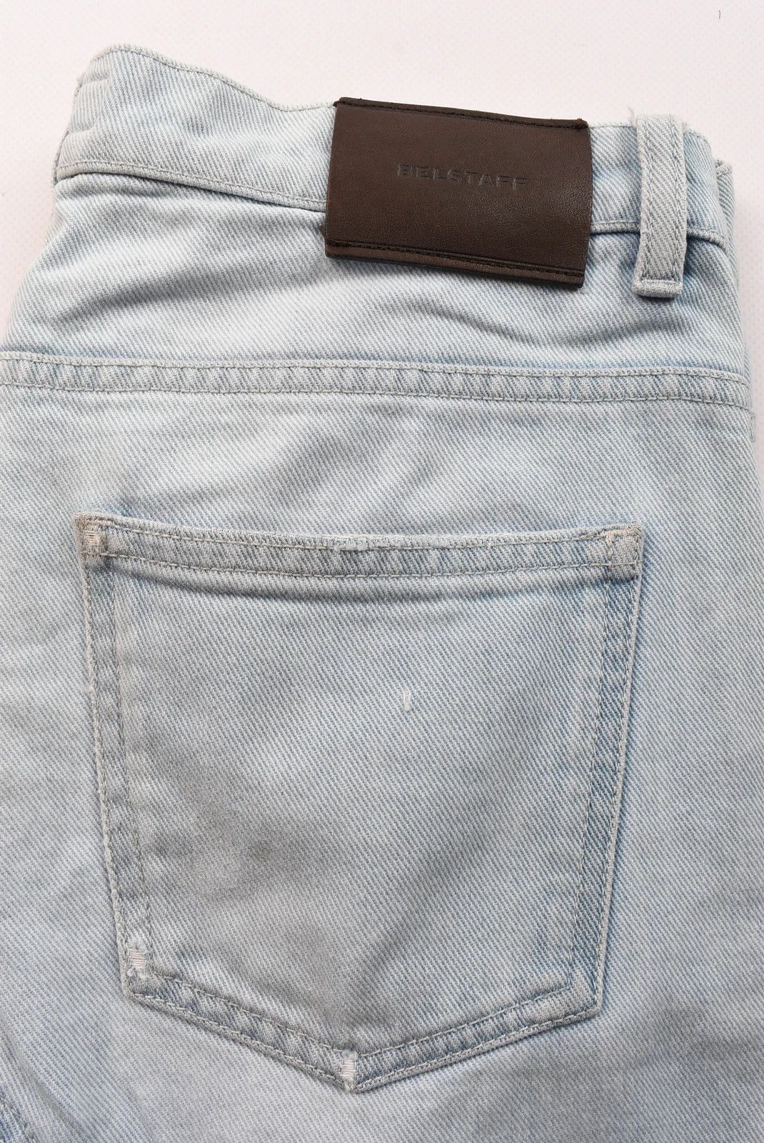 Belstaff Belstaff Straight Leg Biker Jeans Light Blue Denim W31 L32 Size US 31 - 3 Thumbnail