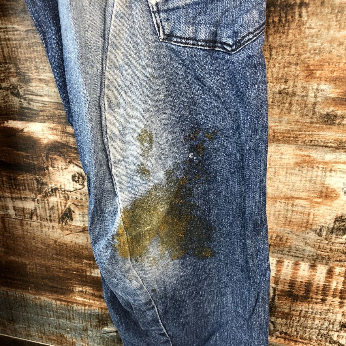Japanese Brand Even River Blue Distressed Denim Multipocket Pants #A2170 Size US 29 - 11 Thumbnail
