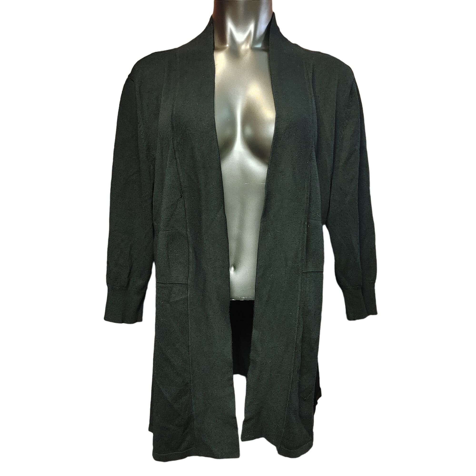 Other Christopher & Banks Women's Black Open Front Knit Cardigan X Size XL / US 12-14 / IT 48-50 - 1 Thumbnail