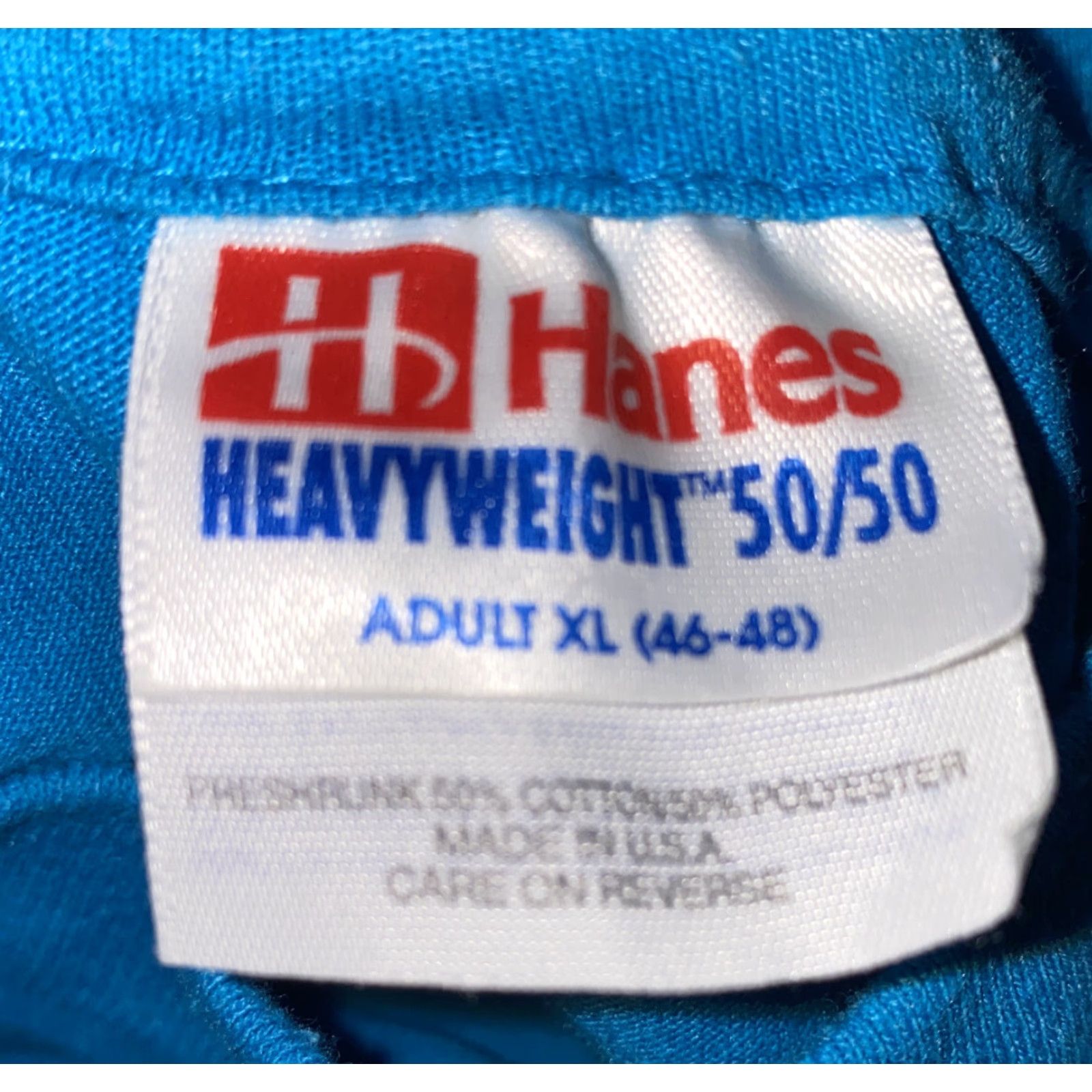 Hanes VINTAGE Hanes T-Shirt Mens Teal Short Sleeve MISSLE Green Valley AZ XL USA Made Size US XL / EU 56 / 4 - 4 Thumbnail