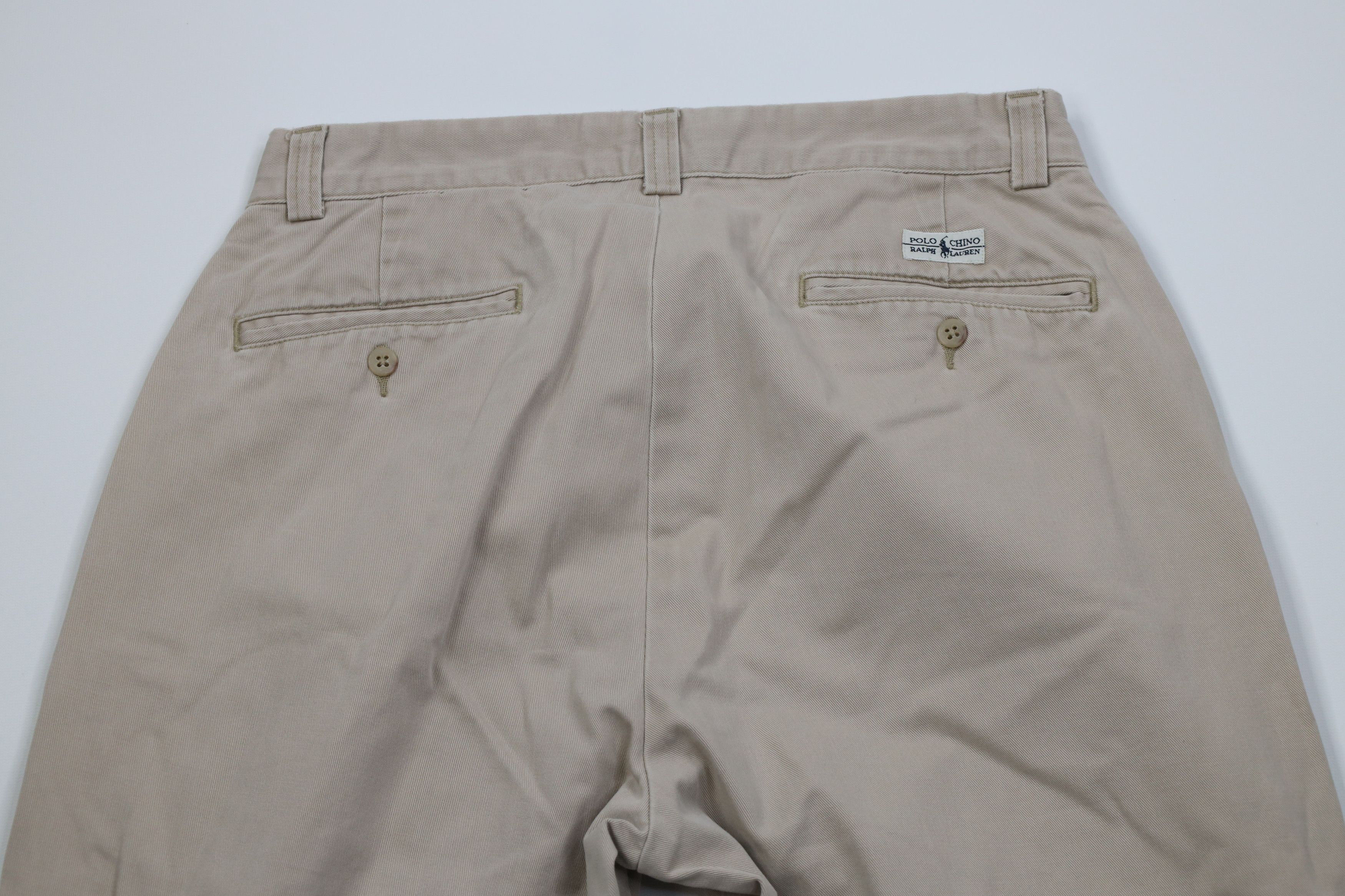 Ralph Lauren Vintage 90s Ralph Lauren Philip Cotton Chino Pants Beige Size US 30 / EU 46 - 13 Thumbnail