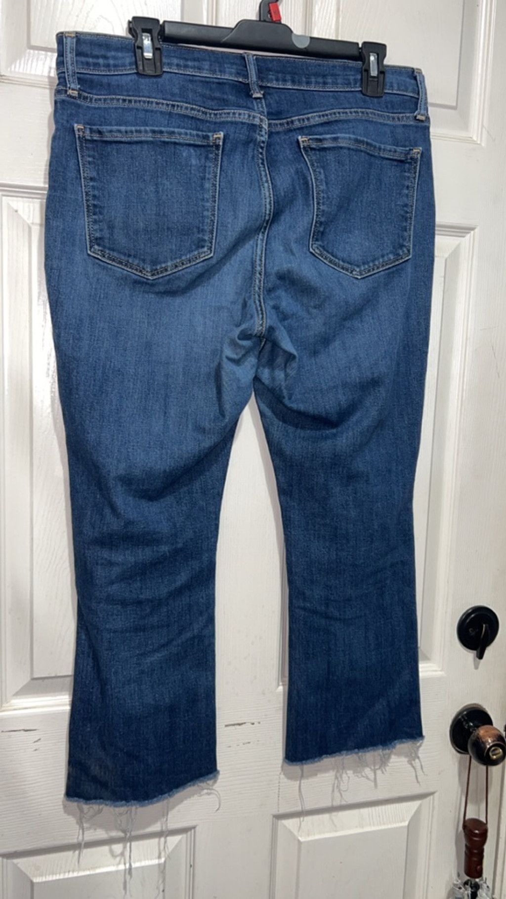 Old Navy Women's Old Navy Blue Flare Ankle Jeans Size 12 Size 34" / US 12 / IT 48 - 6 Thumbnail