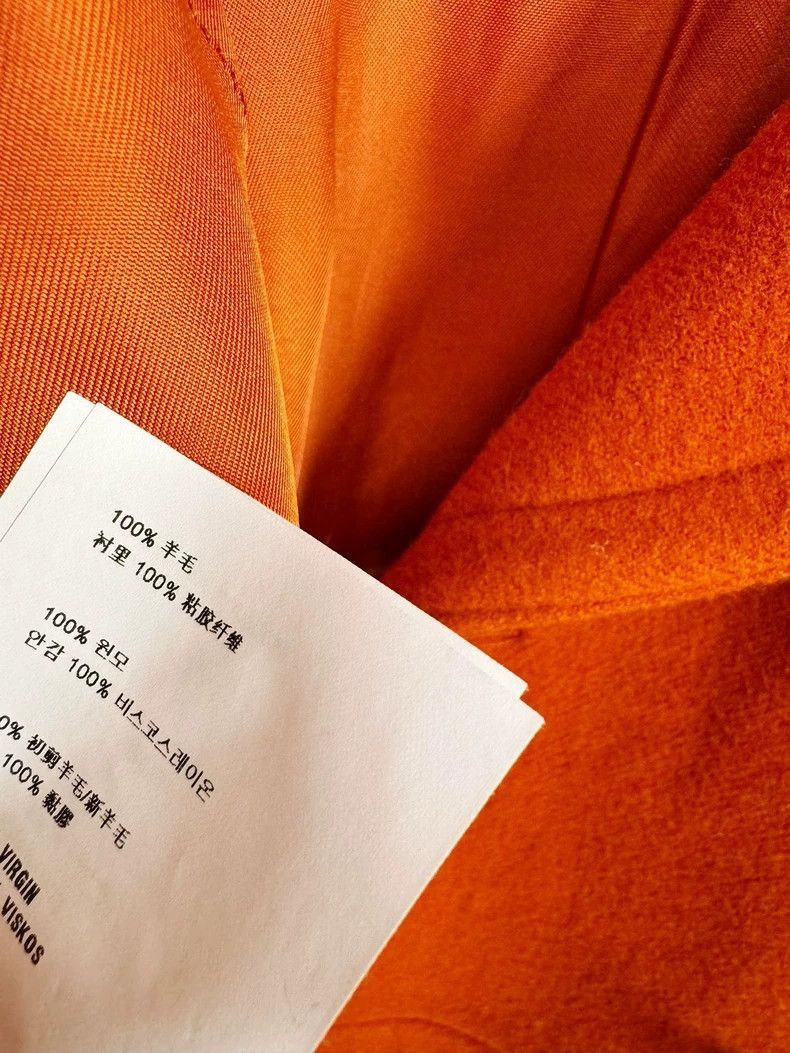 Prada Miumiu Wool Coat in Orange Color -2505 Size M / US 6-8 / IT 42-44 - 5 Thumbnail