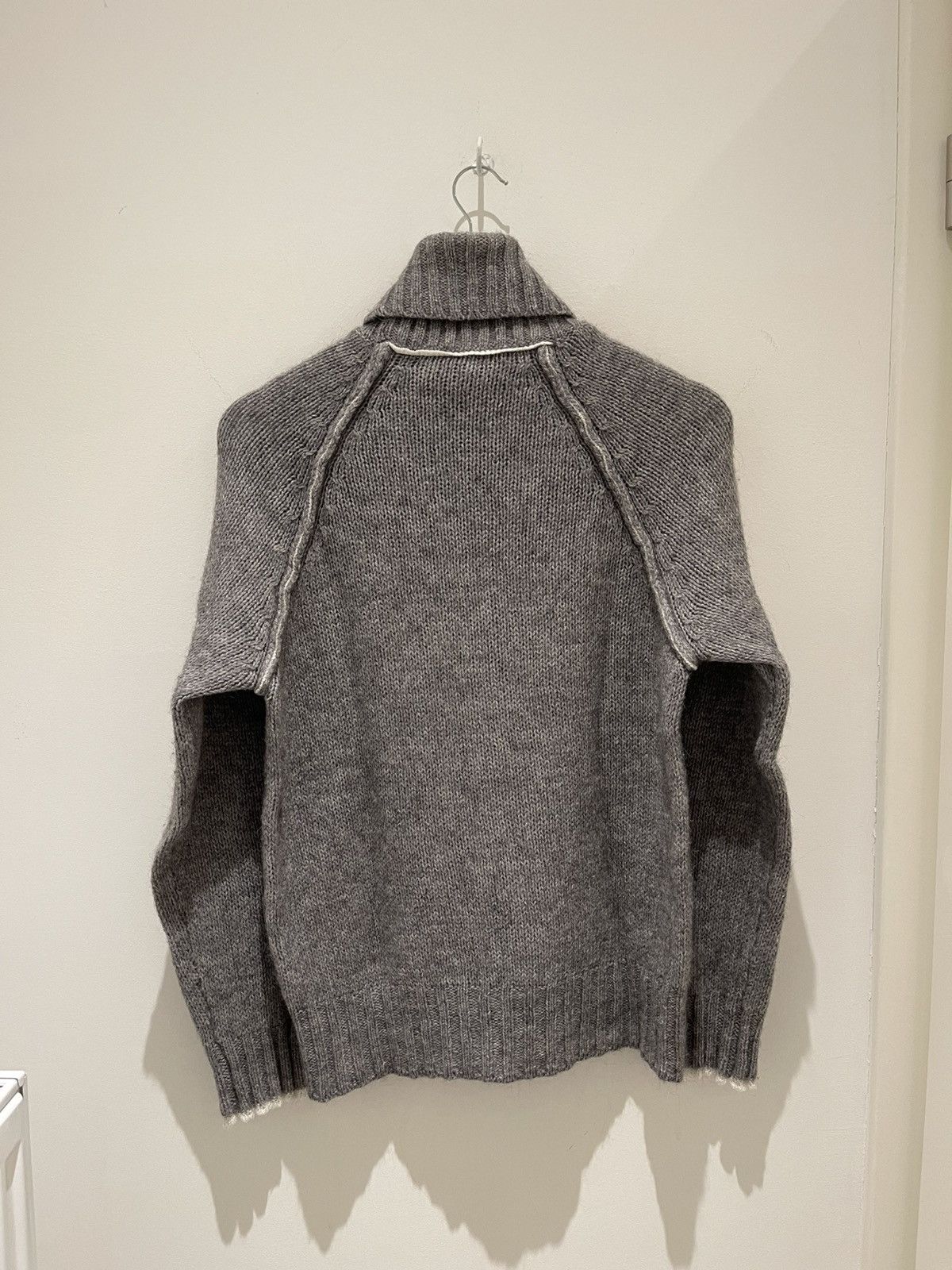 Neil Barrett Neil Barrett Fall 2003 Grey Alpaca Turtleneck Knitsweater Size US M / EU 48-50 / 2 - 18 Thumbnail