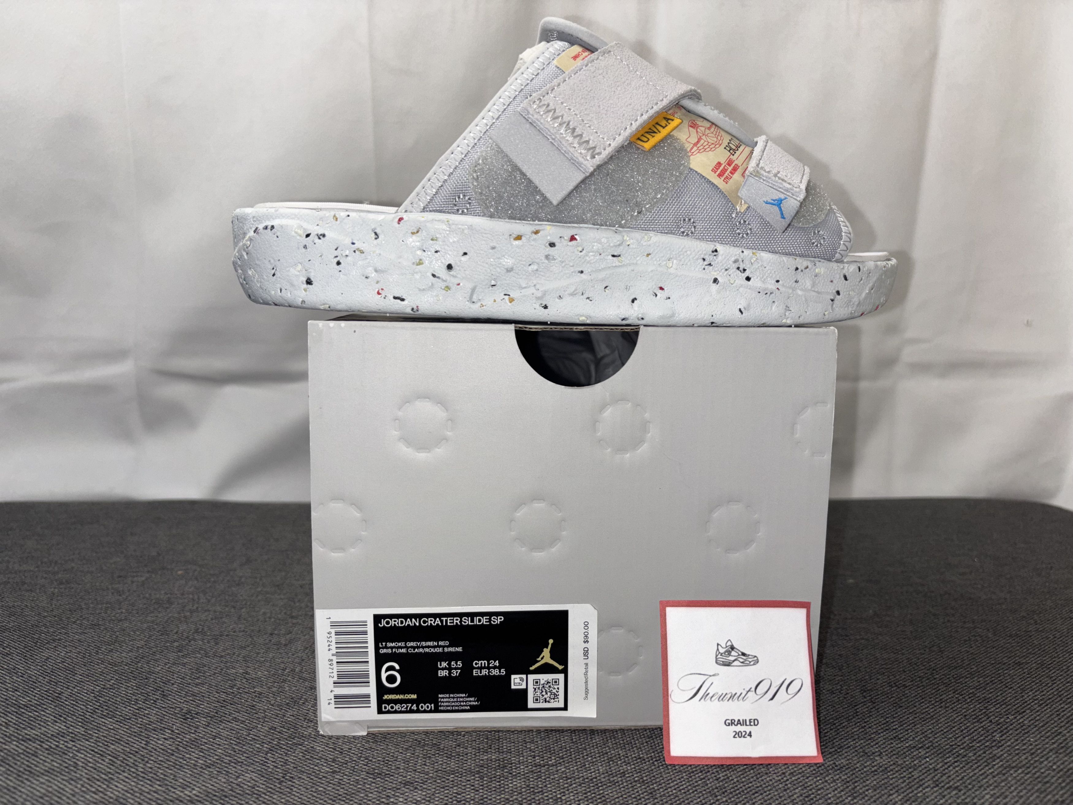 Nike Air Jordan Crater Slide Union Grey Fog DO6274-001