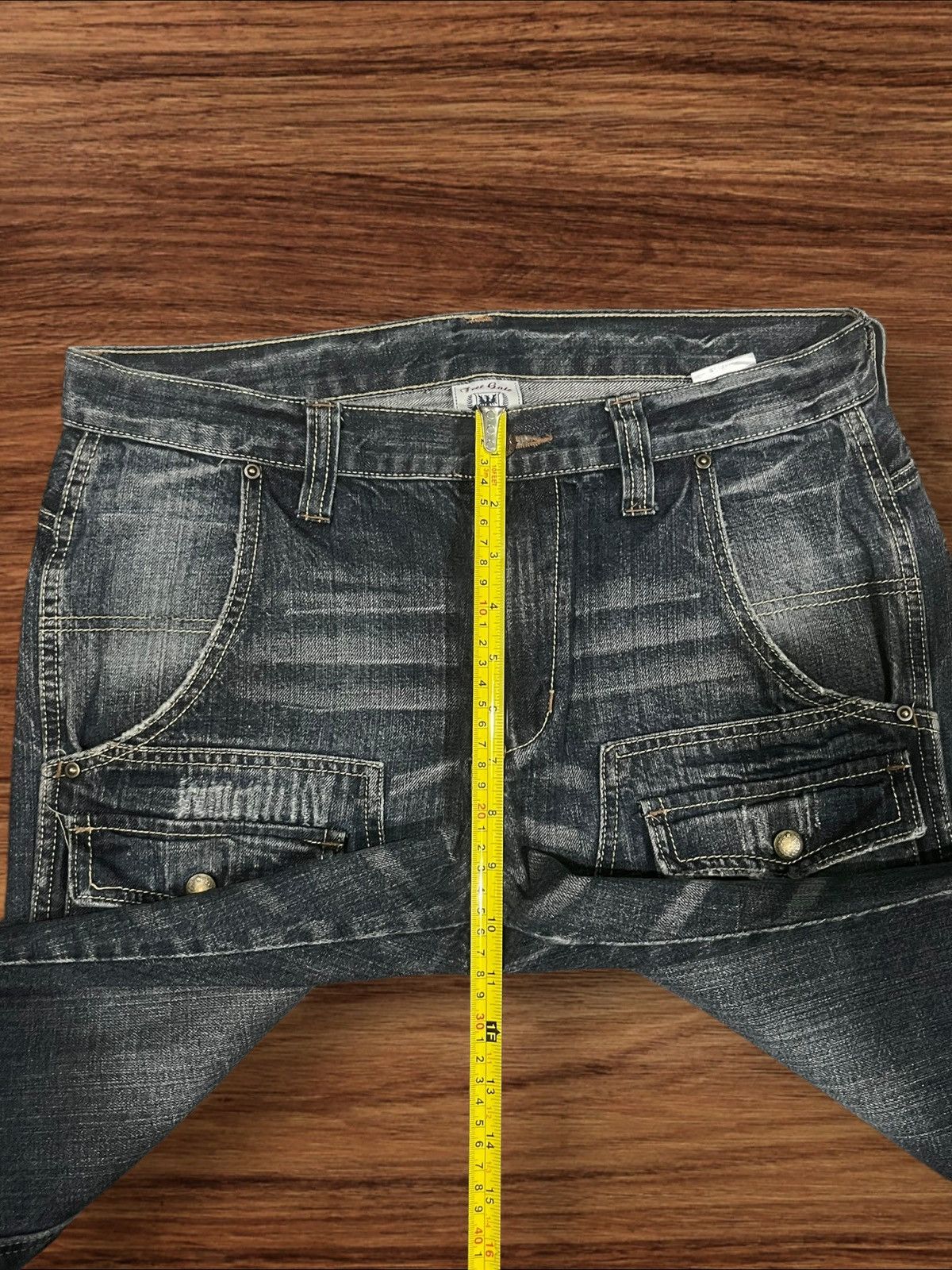 Japanese Brand × Le Grande Bleu (L.G.B.) × Tornado Mart Vintage Japanese Double Knee Multi Pocket Distressed Jeans Size US 31 - 15 Thumbnail