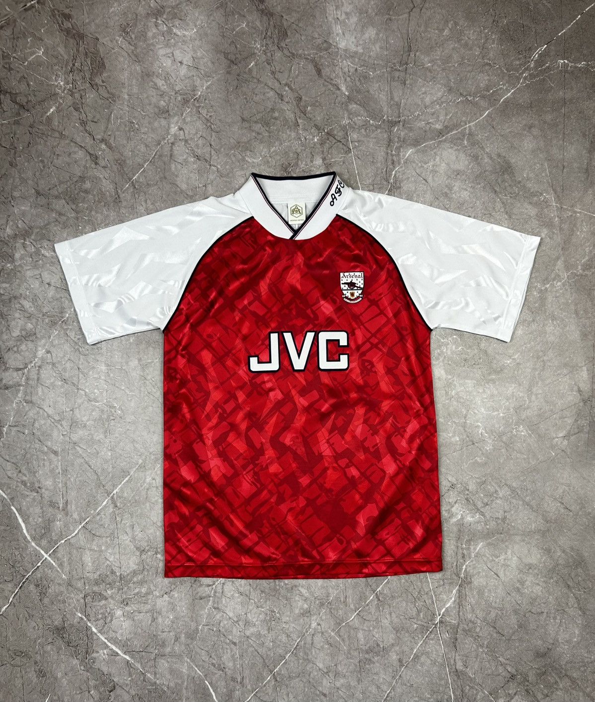 Vintage ARSENAL LONDON 1990 1992 FOOTBALL SOCCER JERSEY SCORE DRAW Size US M / EU 48-50 / 2 - 3 Thumbnail