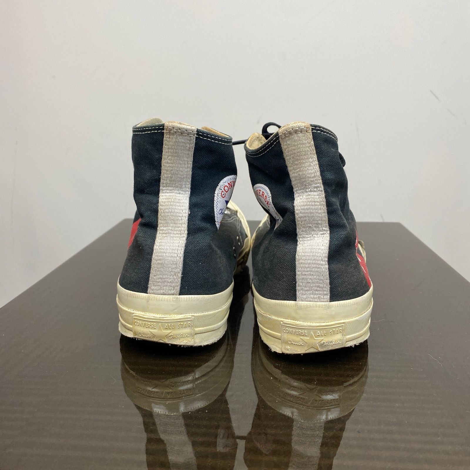 Comme des Garcons PLAY × Converse Converse Comme des Garcons Play High Canvas Sneakers Mens 10 Size US 10 / EU 43 - 4 Thumbnail