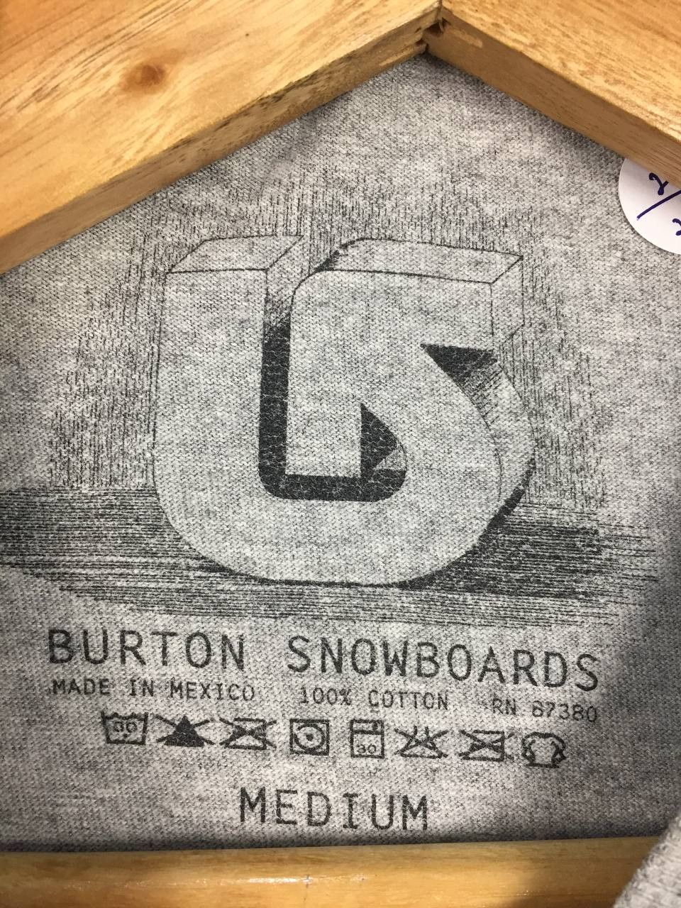 Burton × Vintage Burton Snowboards Center Logo Spell Out Tee Size US M / EU 48-50 / 2 - 11 Thumbnail