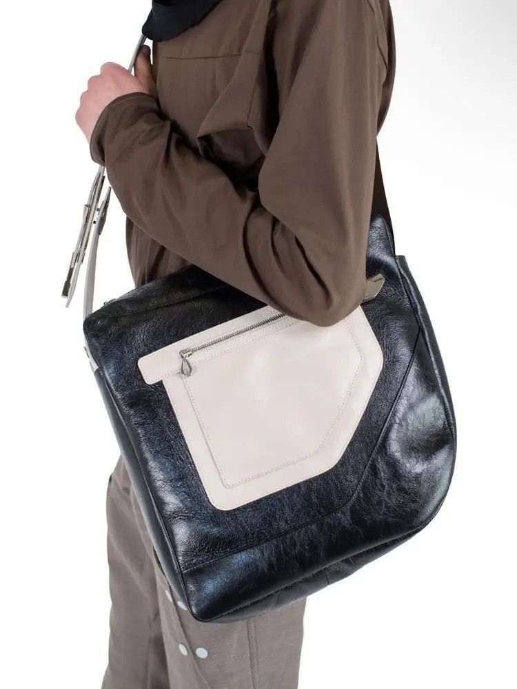 Kiko Kostadinov Kiko Kostadinov 25SS Deultum Joint LEather Messager Bag-250 Size ONE SIZE - 5 Thumbnail