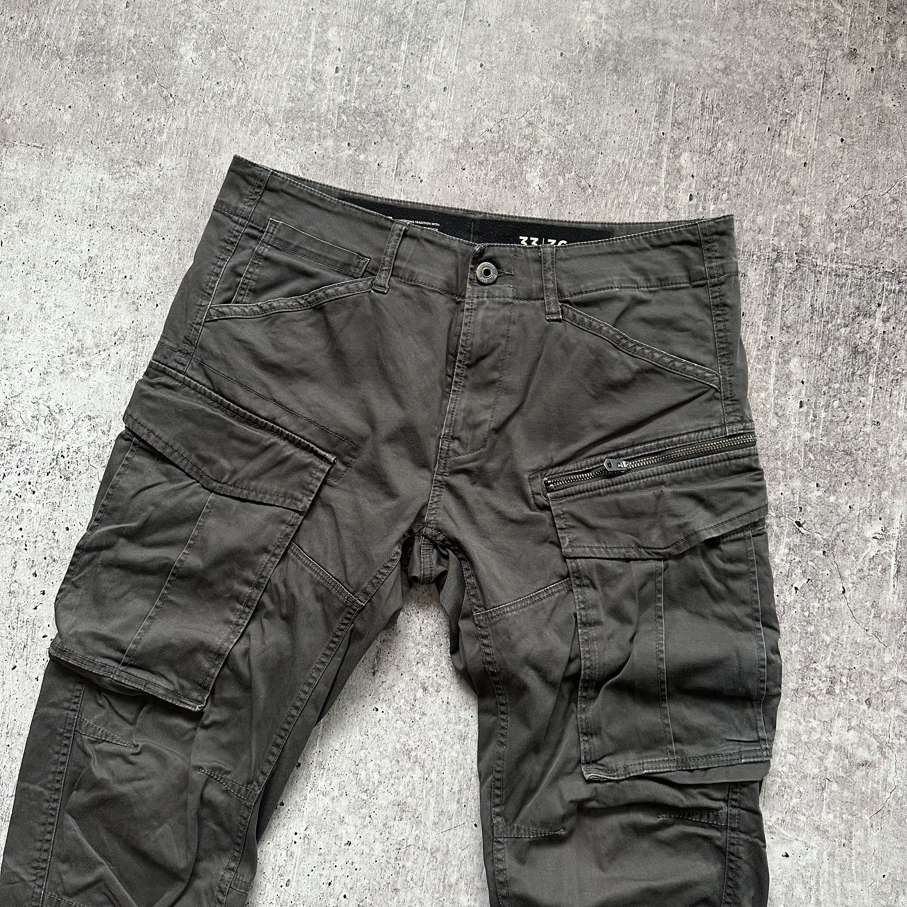 G-Star G Star Raw Rovic Cargo Denim Avant Garde Vintage Pants Size US 33 - 2 Thumbnail