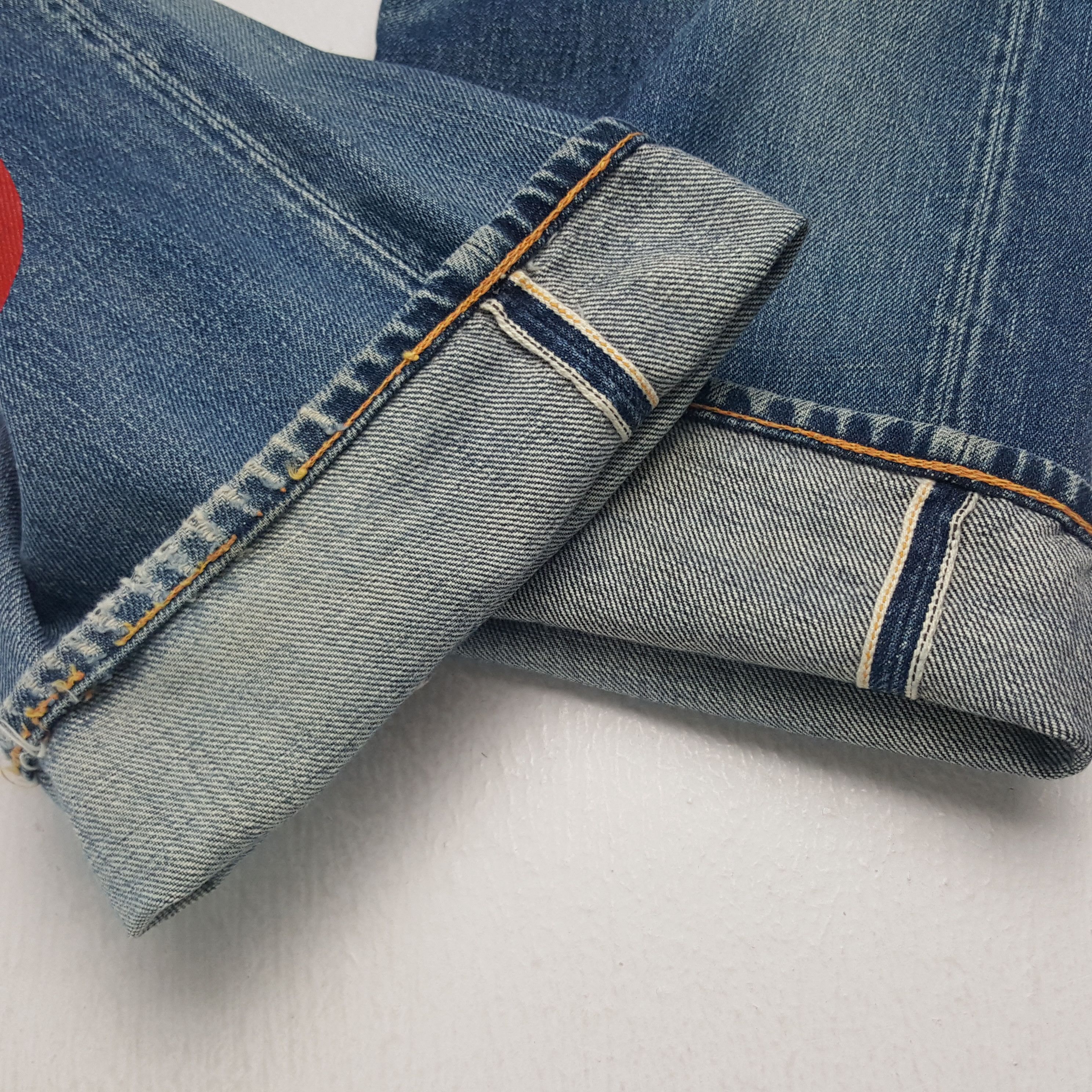 Evisu × Japanese Brand × Vintage Vintage Evisu Japanese Brand Daicock Custom Art Denim Jeans Size US 27 - 11 Thumbnail