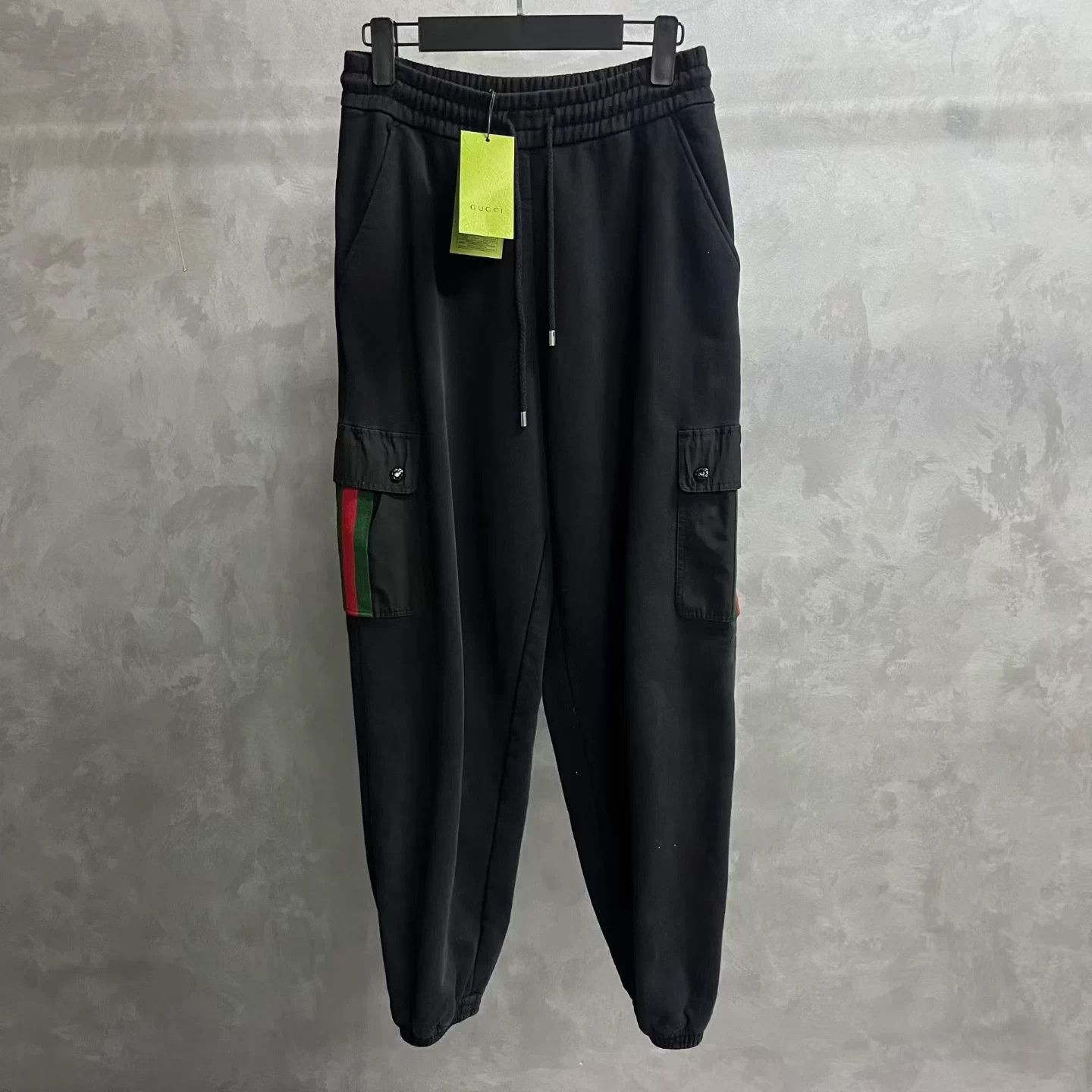 Gucci Gucci Black Web Stripe Casual Pants XS Size US 26 / EU 42 - 1 Thumbnail