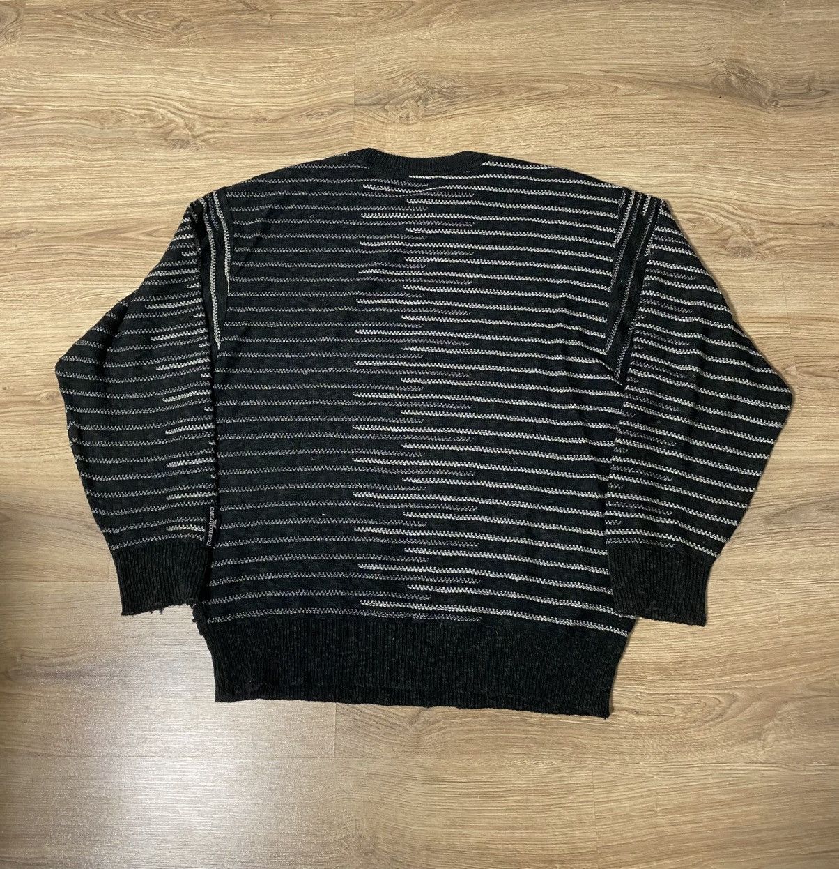 Carlo Colucci Carlo Colucci Black Sweater Coogi Style Only For Japan Sz: L Size US L / EU 52-54 / 3 - 5 Thumbnail