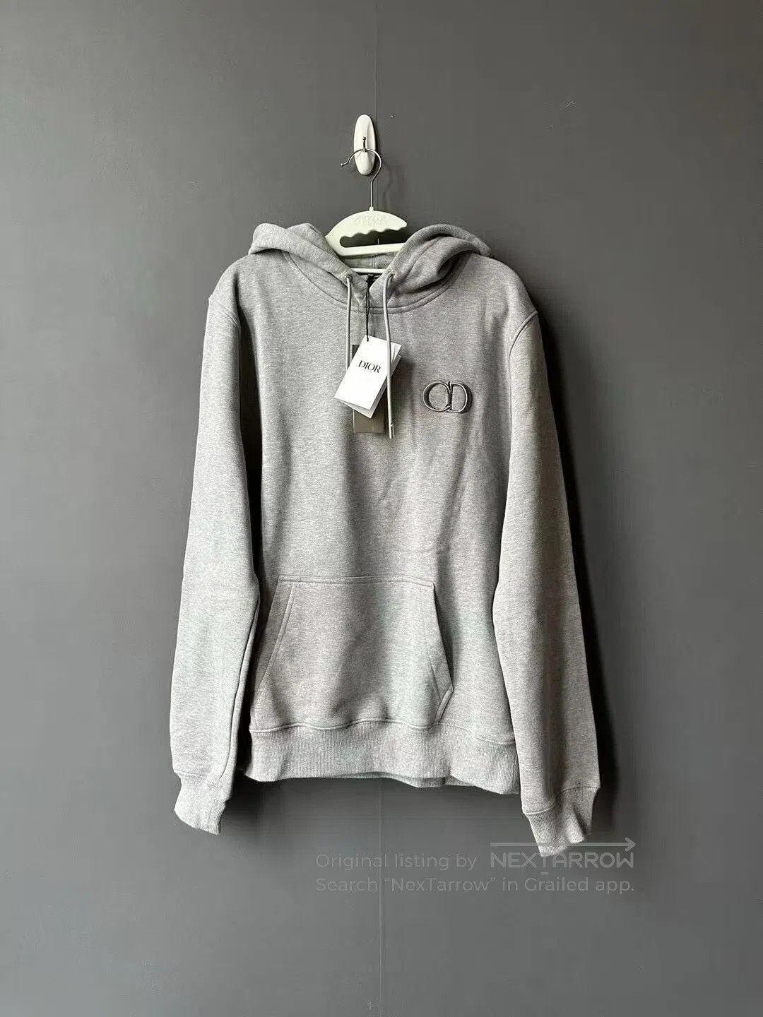 Dior Dior Gray CD Embroidery Hoodie. Size US L / EU 52-54 / 3 - 1 Thumbnail